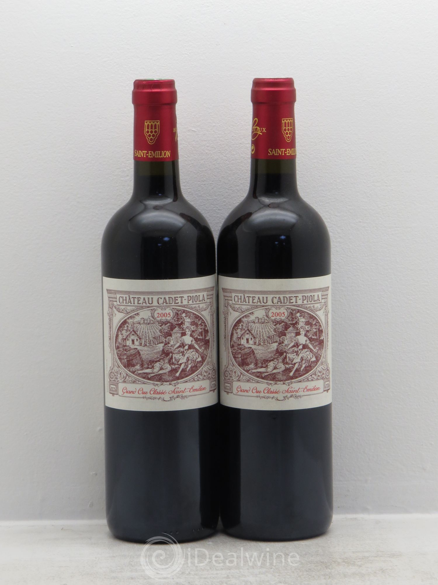 Château Cadet Piola Grand Cru Classé 2005 - Lot de 2 bouteilles - 0