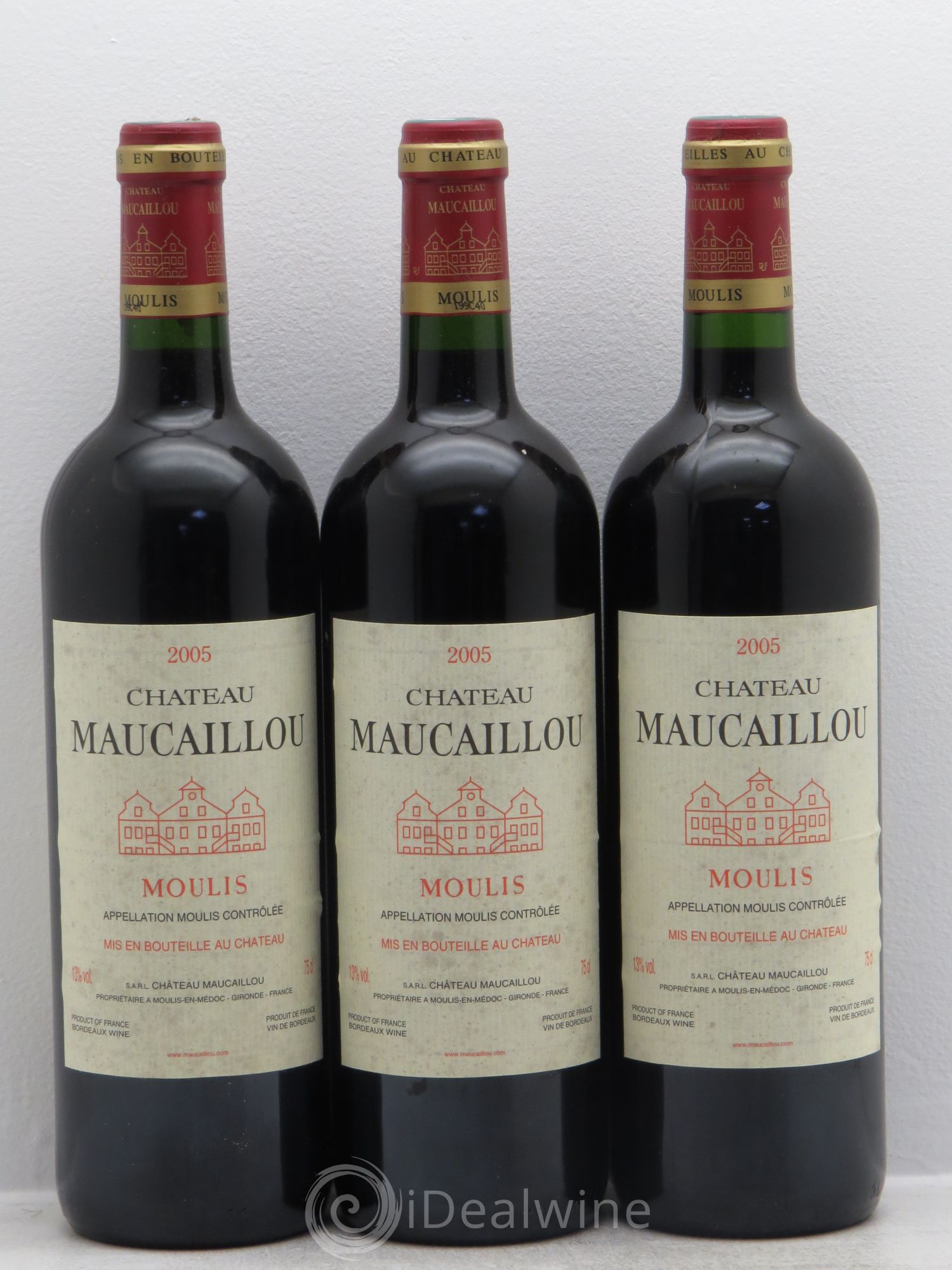 Château Maucaillou 2005 - Lot de 3 bouteilles - 0