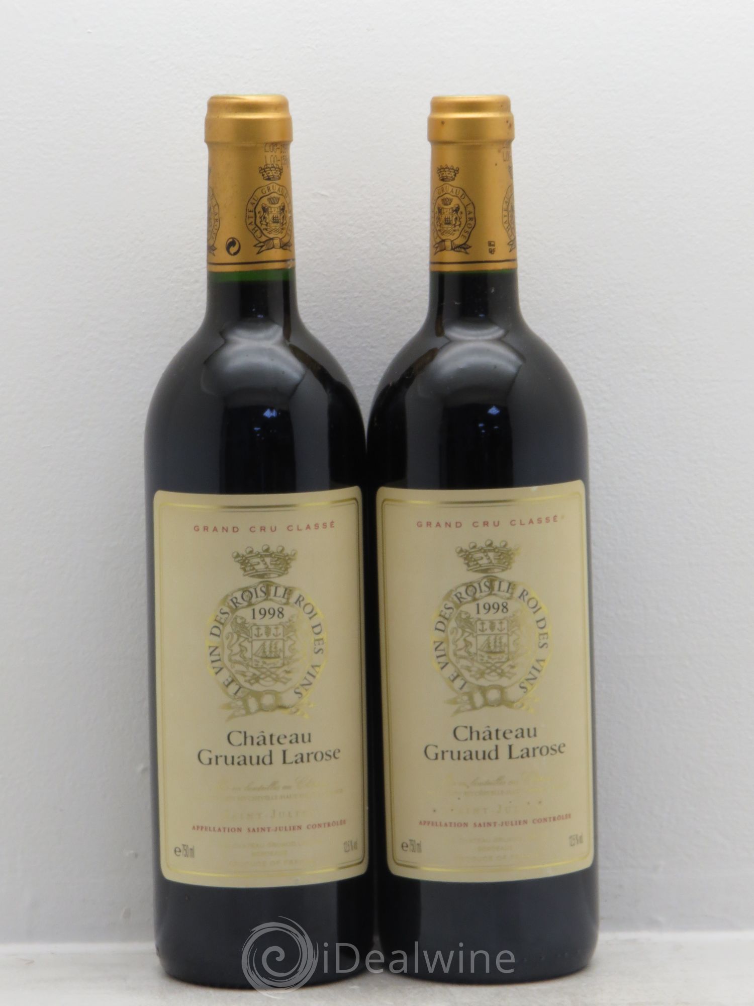 Château Gruaud Larose 2ème Grand Cru Classé 1998 - Lot de 2 bouteilles - 0