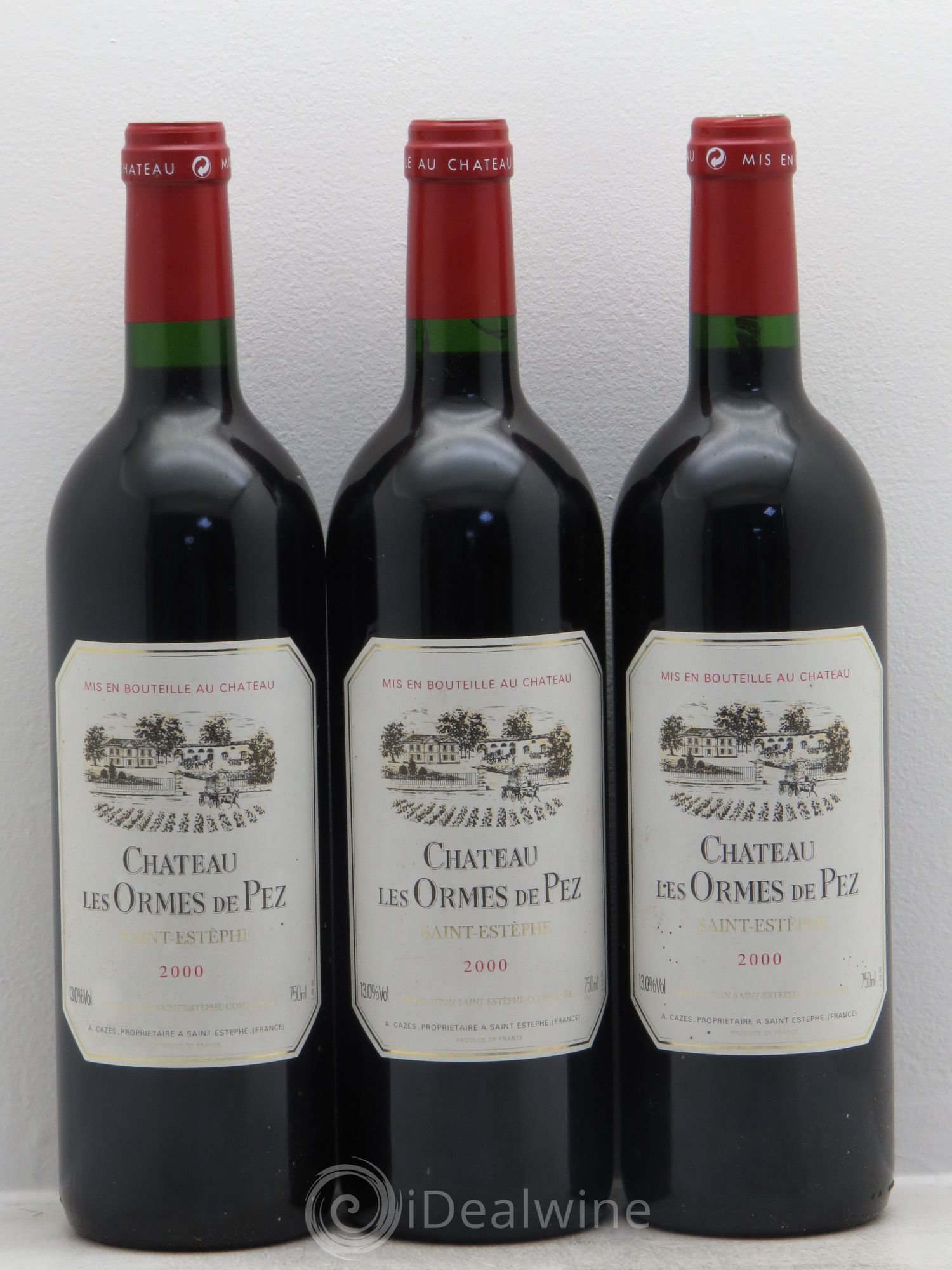 Château les Ormes de Pez 2000 - Lot de 3 bouteilles - 0