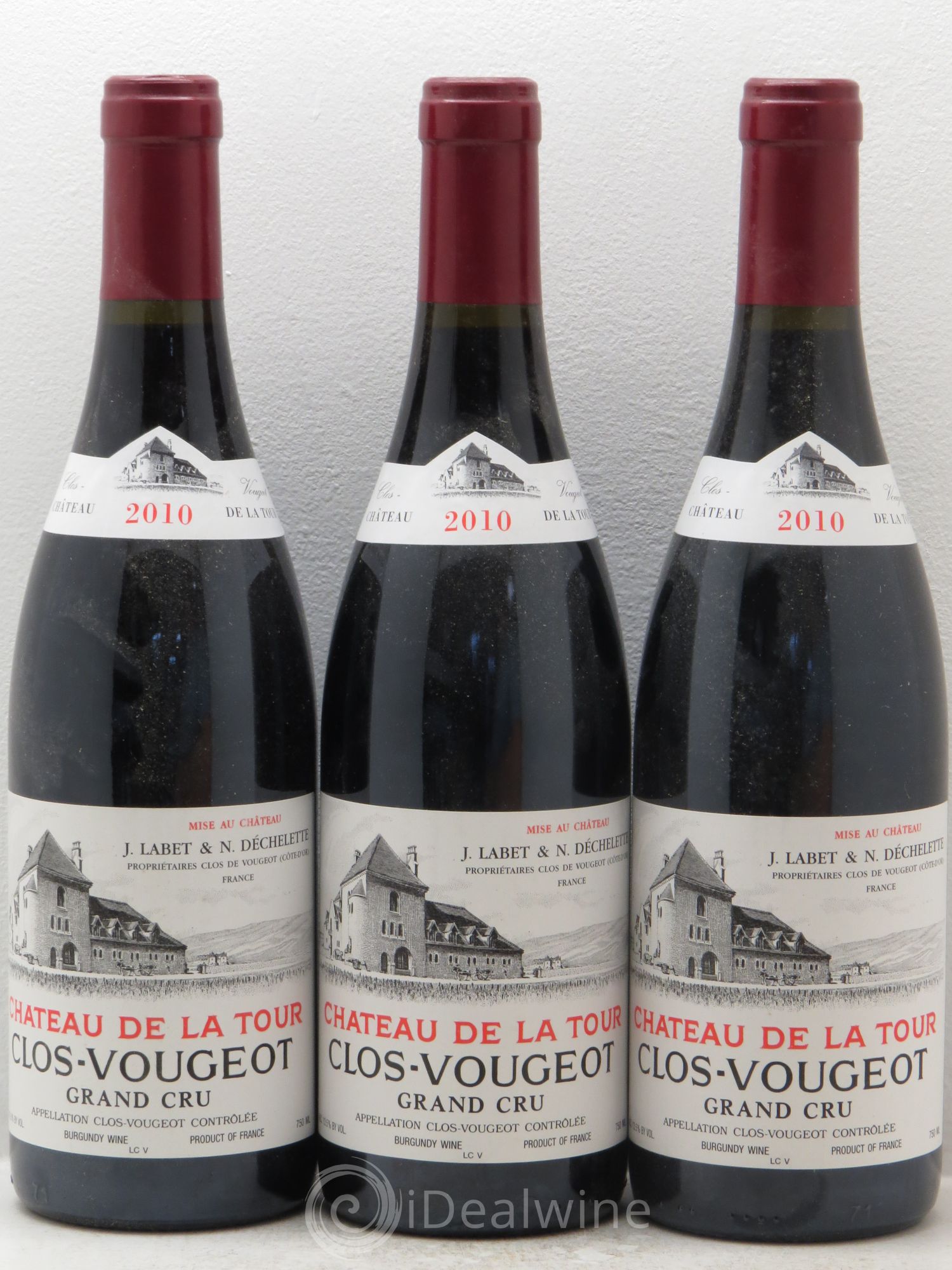 Clos de Vougeot Grand Cru Château de La Tour 2010 - Lot de 3 bouteilles - 0