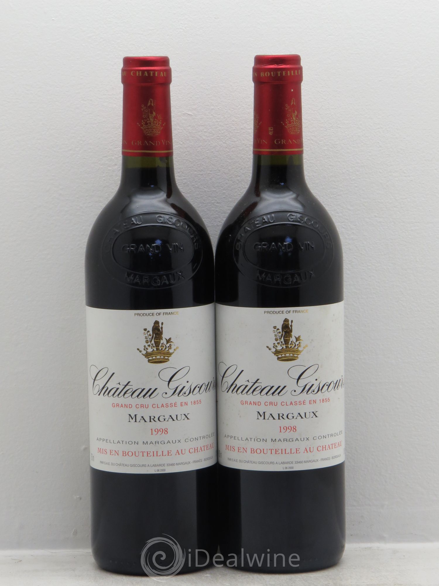 Château Giscours 3ème Grand Cru Classé 1998 - Lot de 2 bouteilles - 0
