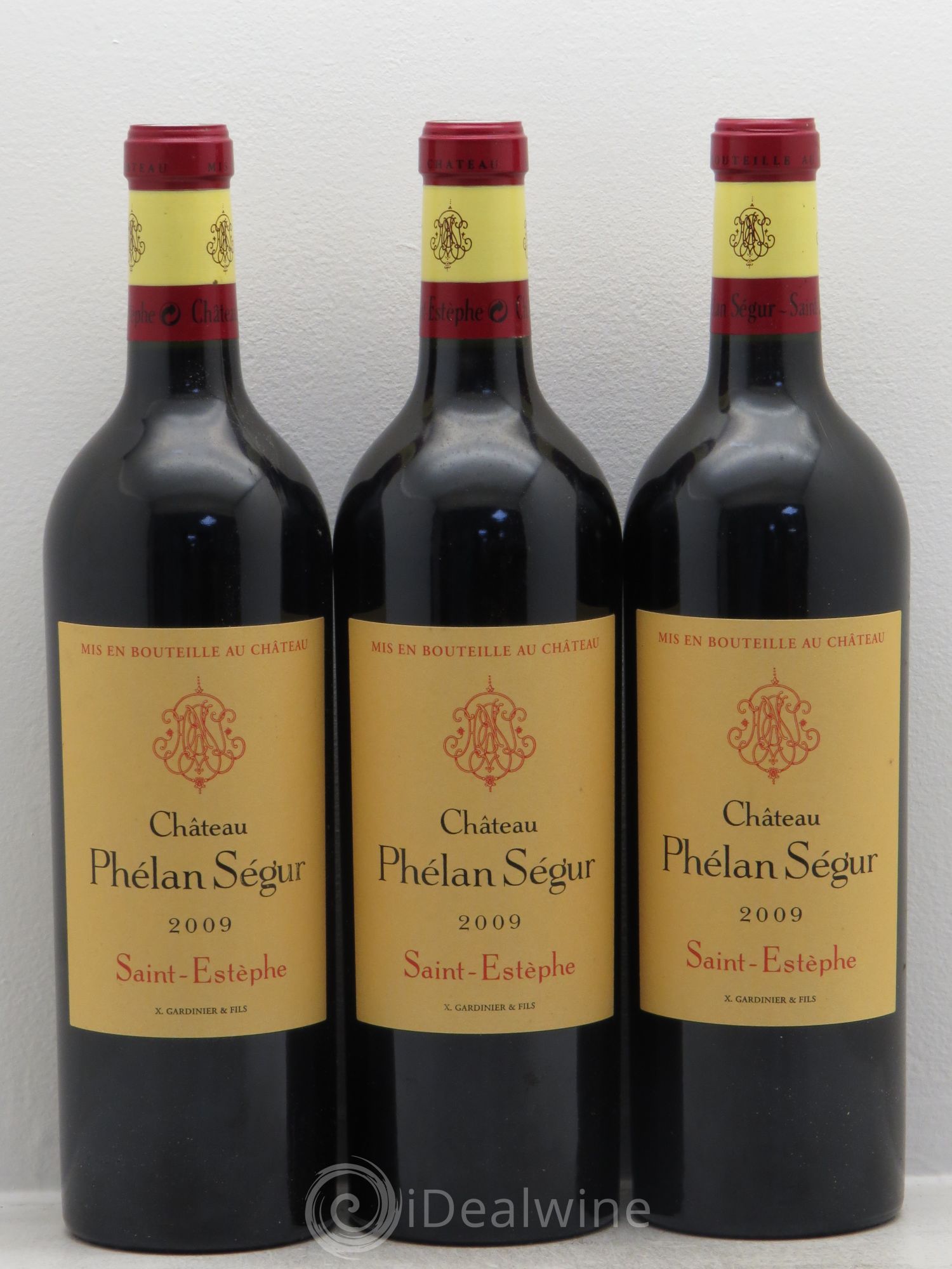 Château Phélan Ségur 2009 - Lot de 3 bouteilles - 0