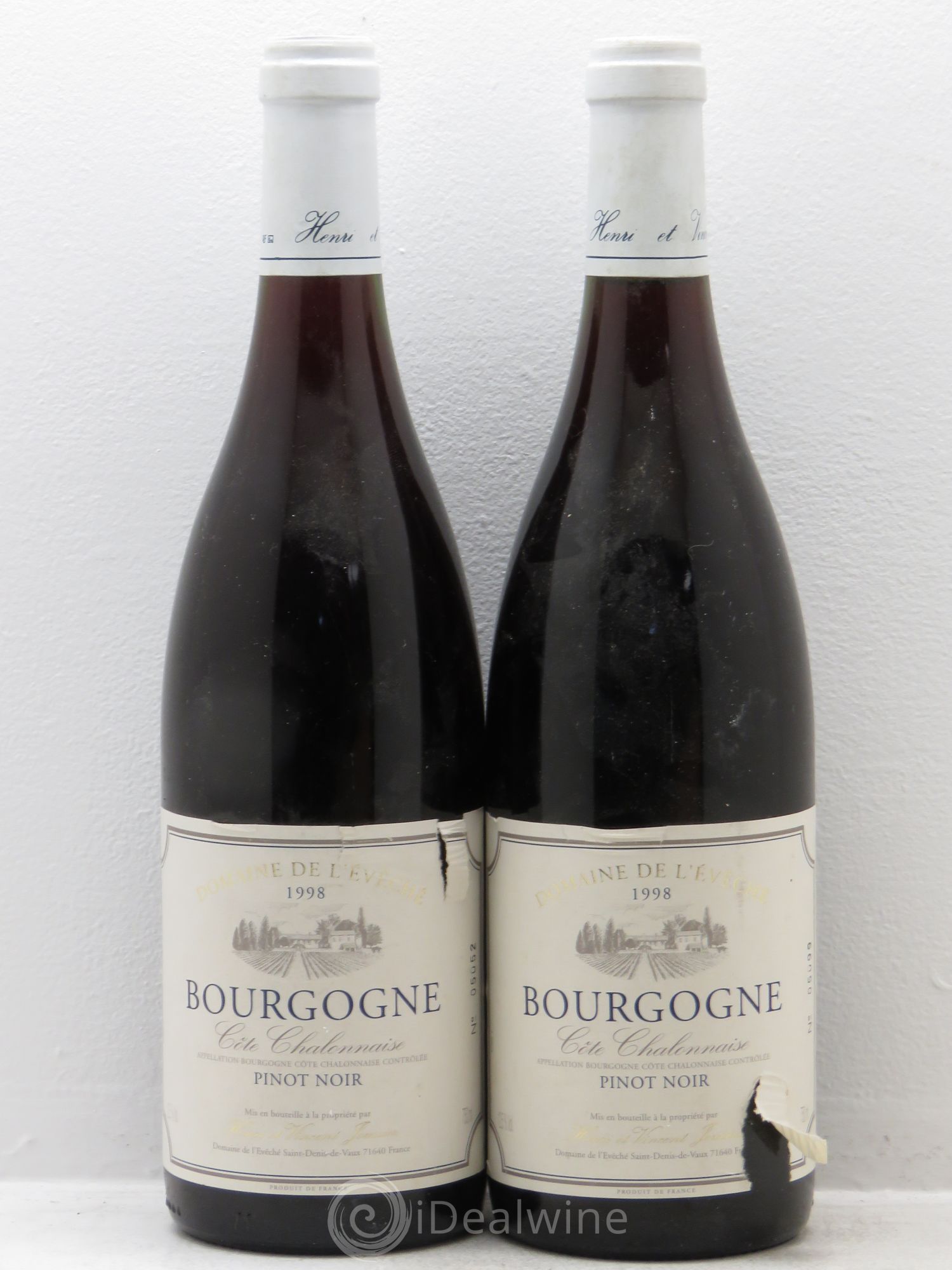 Bourgogne Pinot noir domaine de l'éveché cote Chalonnaise 1998 - Posten von 2 Flaschen - 0