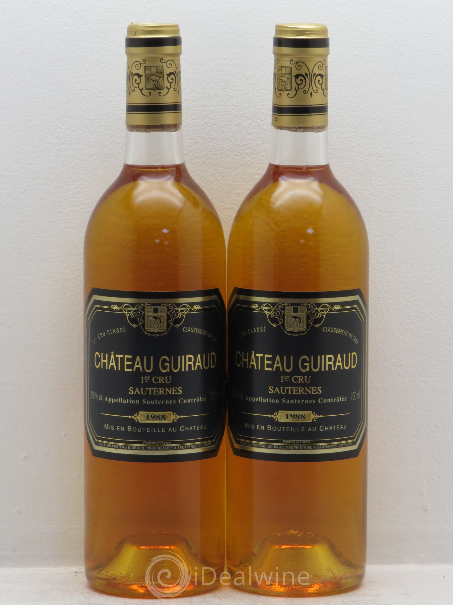 Château Guiraud 1er Grand Cru Classé 1988 - Lotto di 2 bottiglie - 0