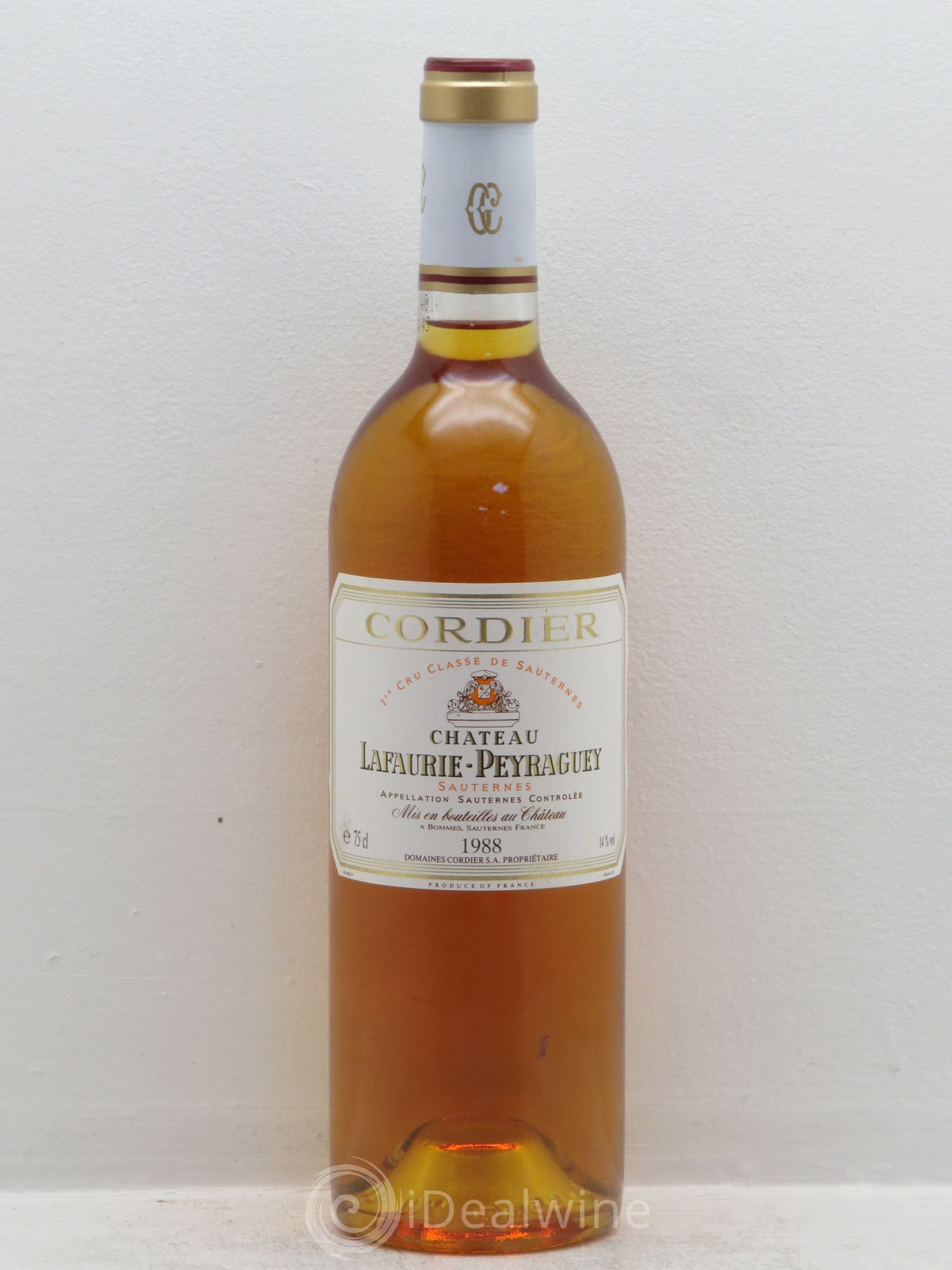 Château Lafaurie-Peyraguey 1er Grand Cru Classé 1988 - Lotto di 1 bottiglia - 0