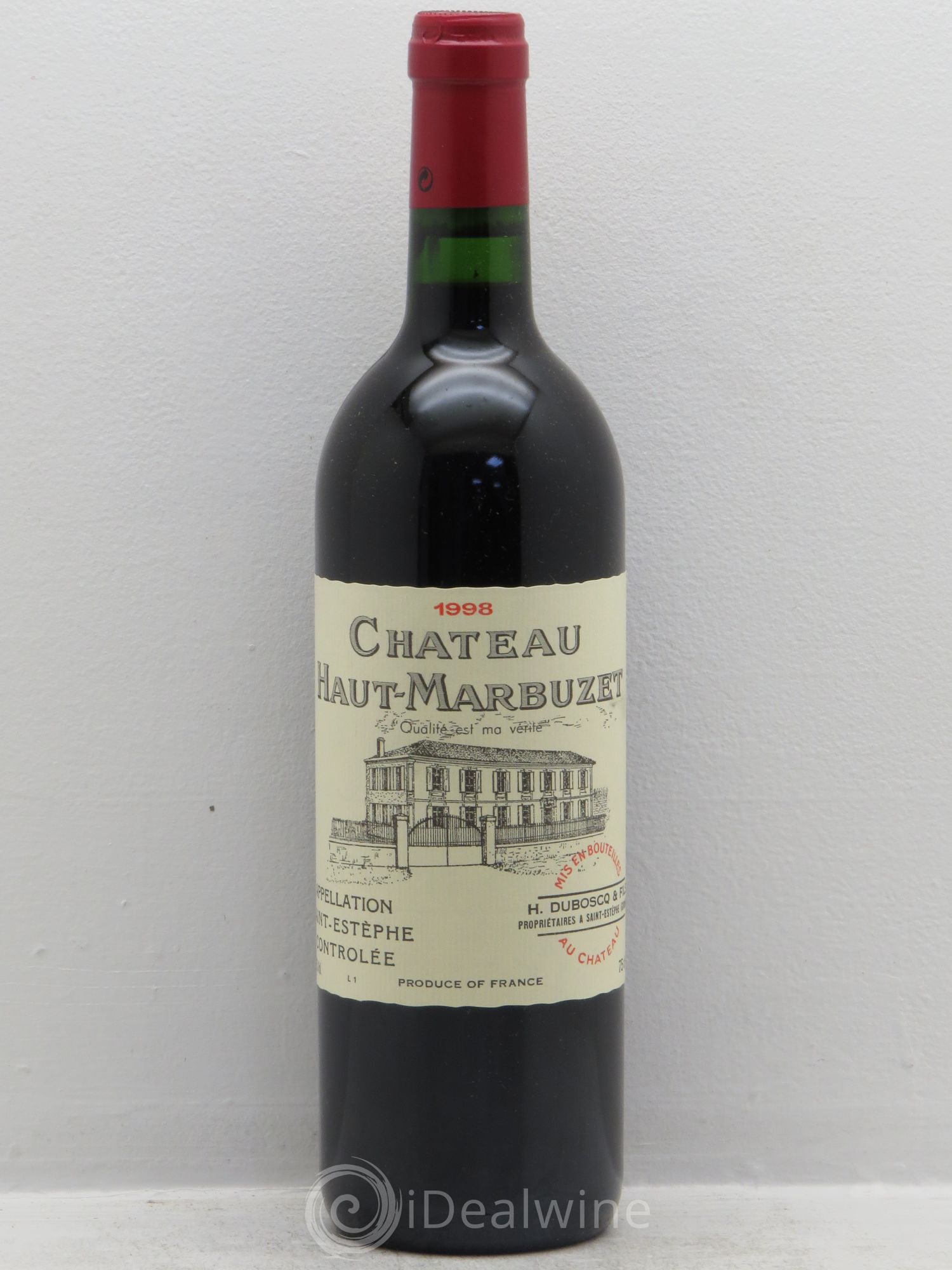 Château Haut Marbuzet 1998 - Lot de 12 bouteilles - 0
