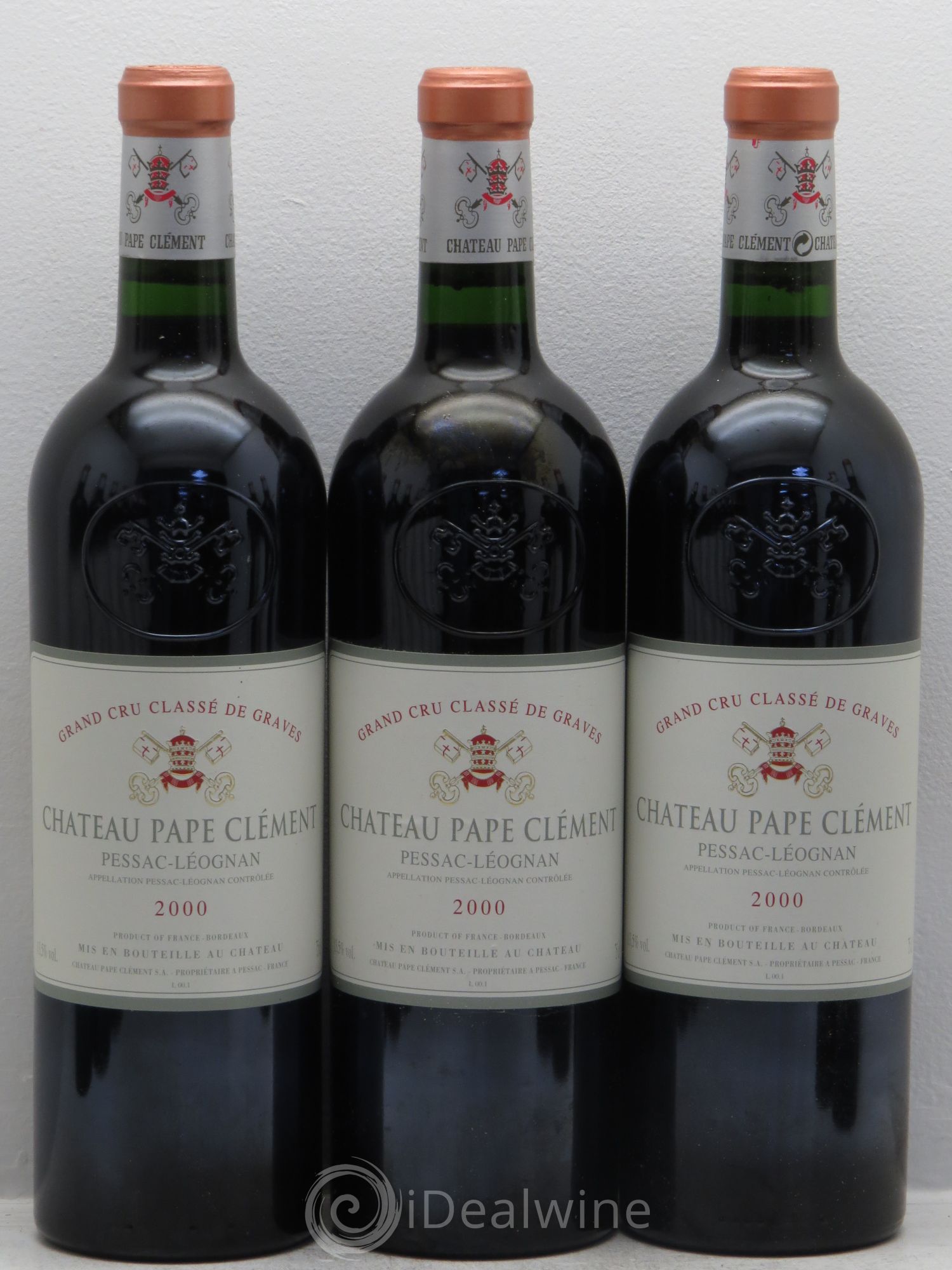 Château Pape Clément Cru Classé de Graves 2000 - Lot de 12 bouteilles - 1