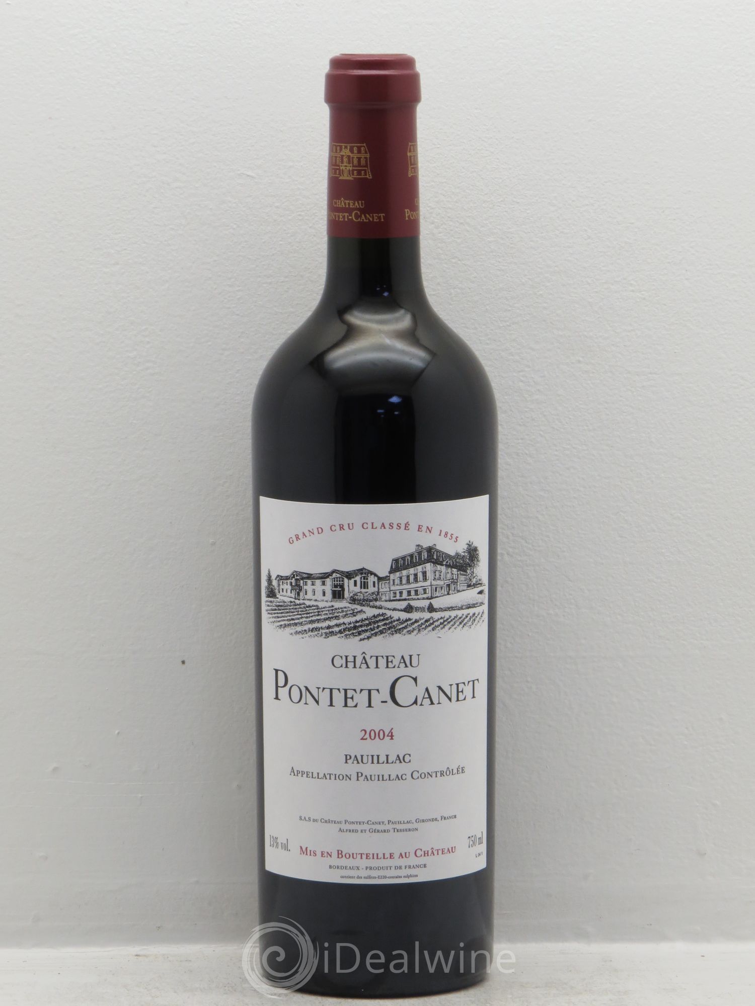Château Pontet Canet 5ème Grand Cru Classé 2004 - Lot de 12 bouteilles - 0