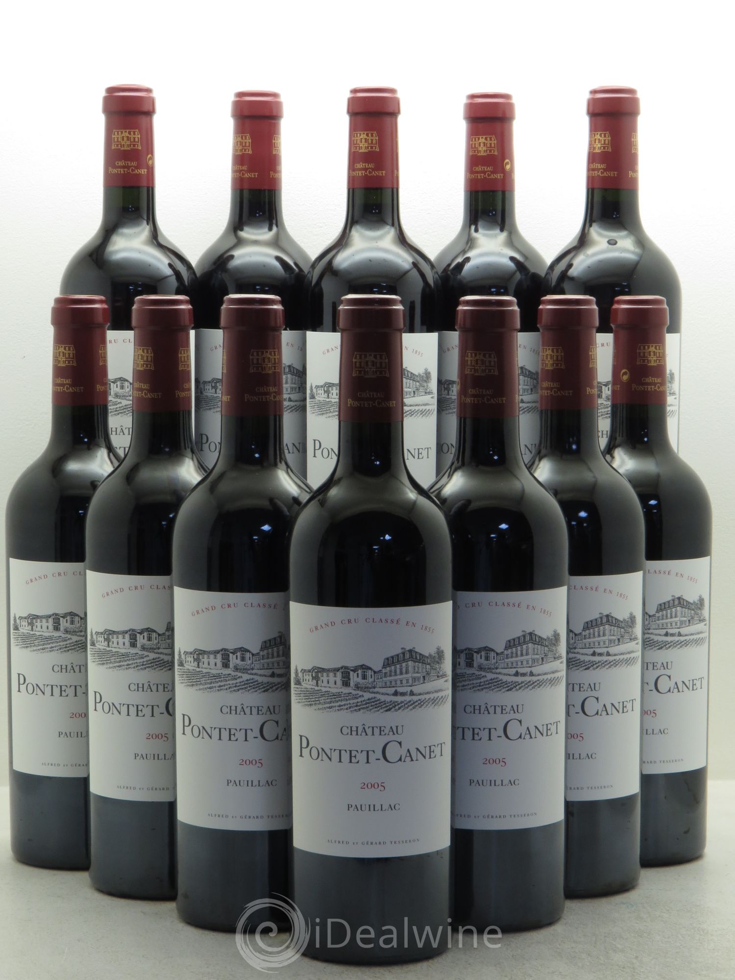 Château Pontet Canet 5ème Grand Cru Classé 2005 - Lot de 12 bouteilles - 0