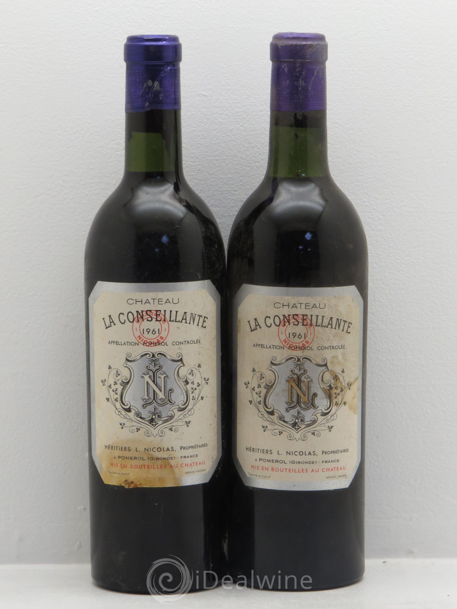 Château la Conseillante 1961 - Lot de 2 bouteilles - 0