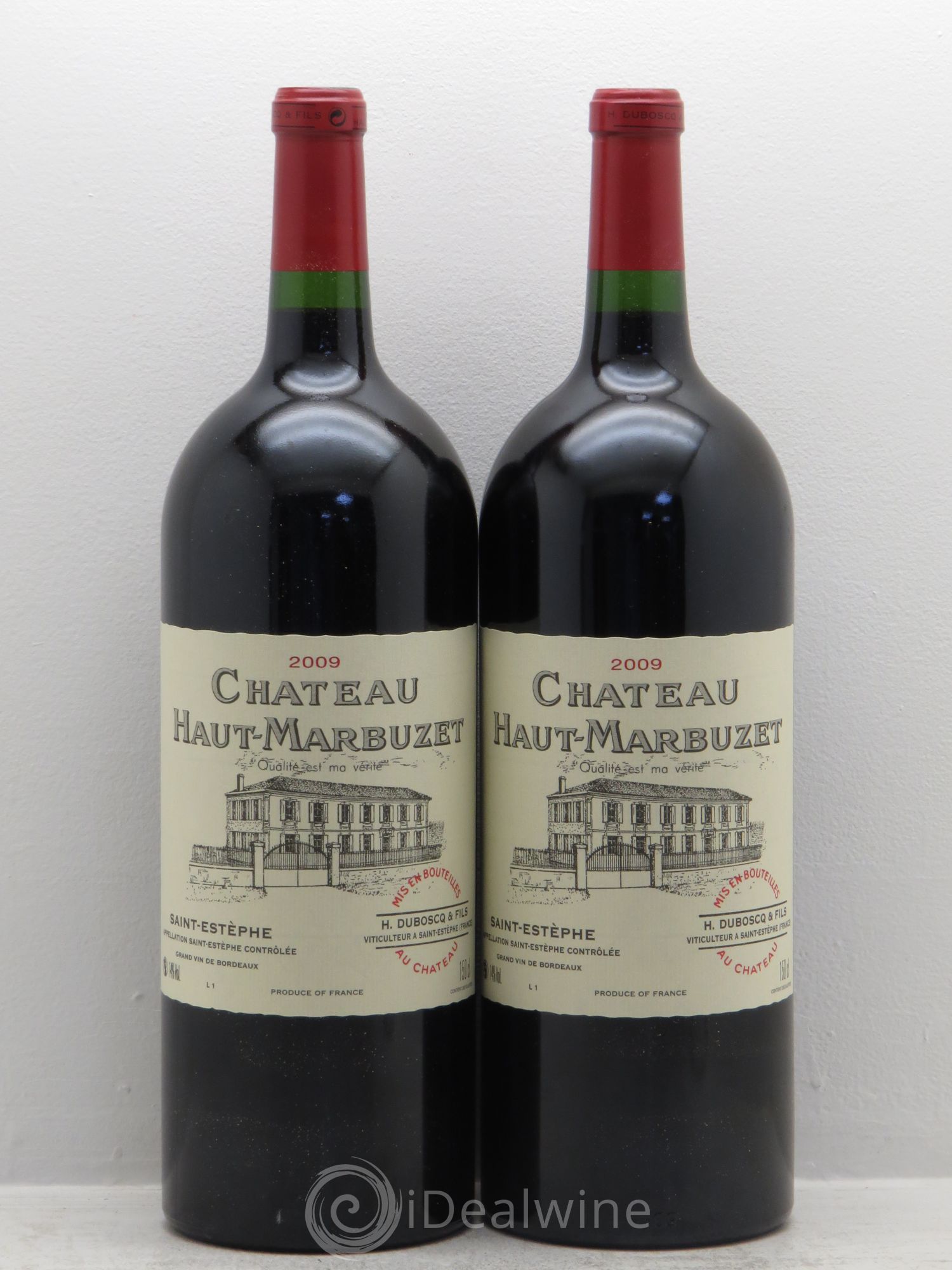 Château Haut Marbuzet 2009 - Lot de 2 magnums - 0