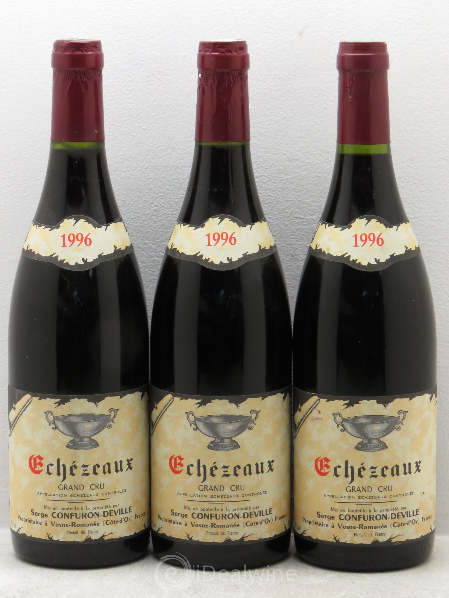 Echezeaux Grand Cru Serge Confuron-Deville 1996 - Lot de 3 bouteilles - 0