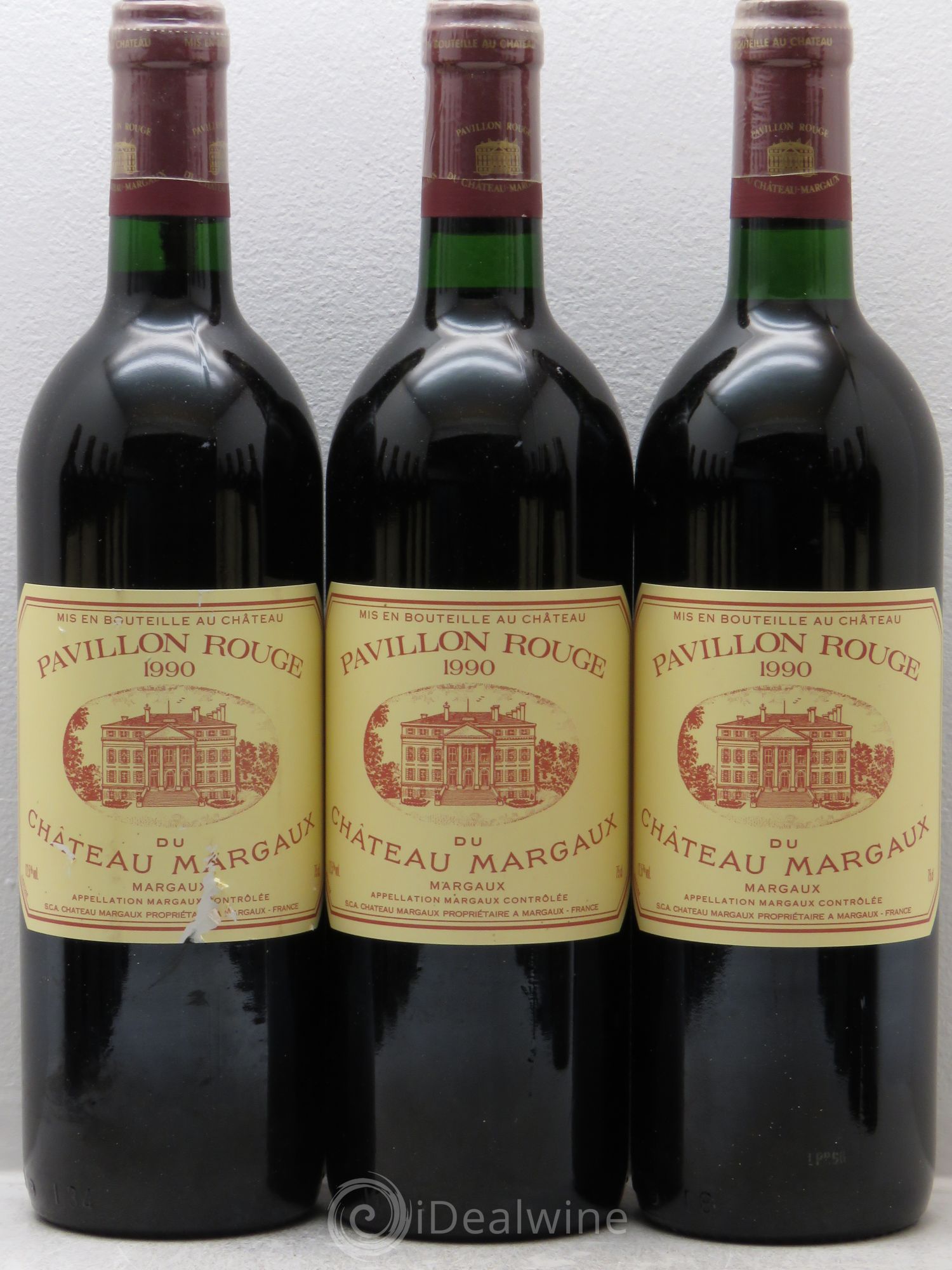 Pavillon Rouge du Château Margaux Second Vin 1990 - Lot de 12 bouteilles - 1