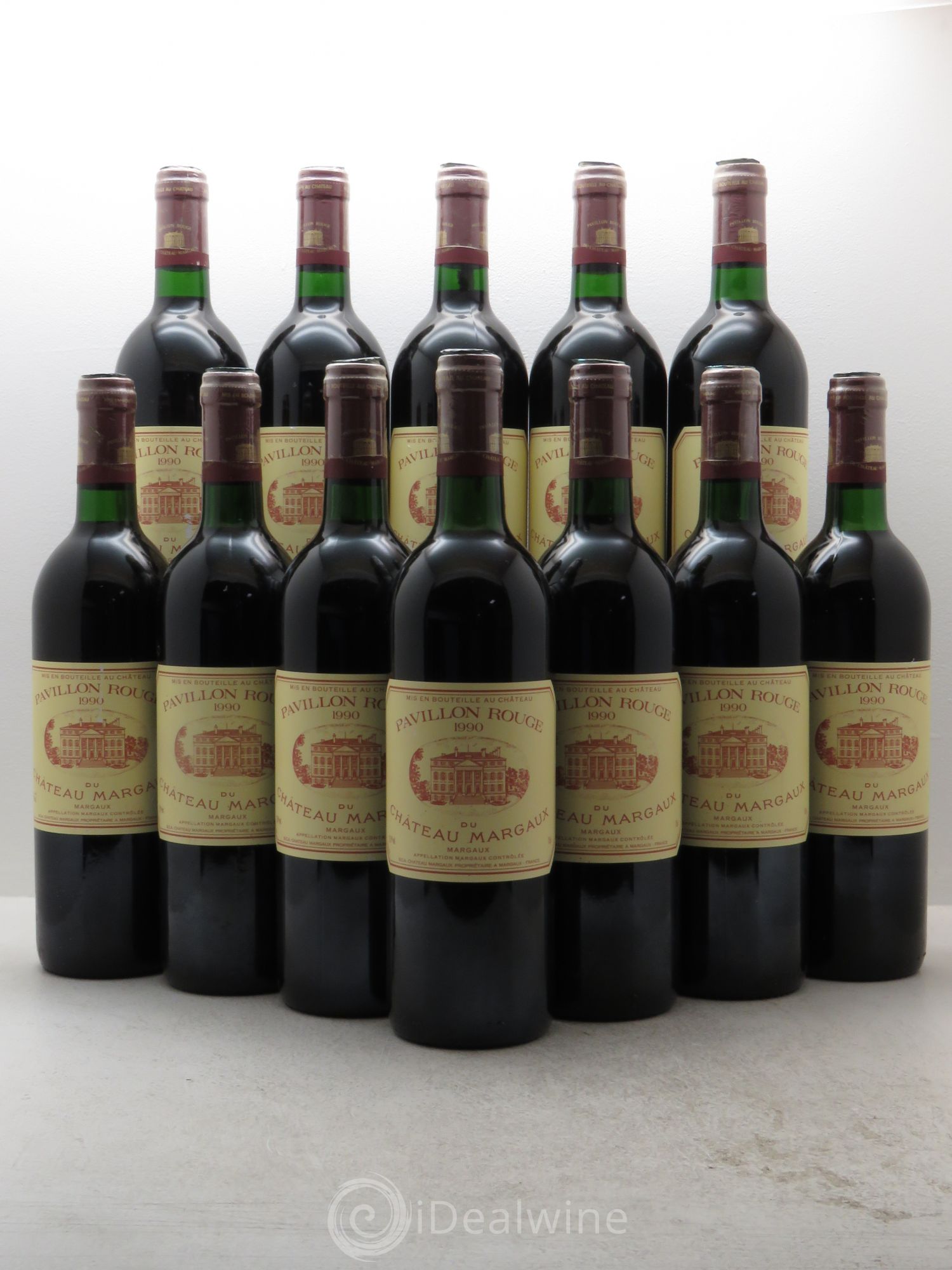 Pavillon Rouge du Château Margaux Second Vin 1990 - Lot de 12 bouteilles - 0