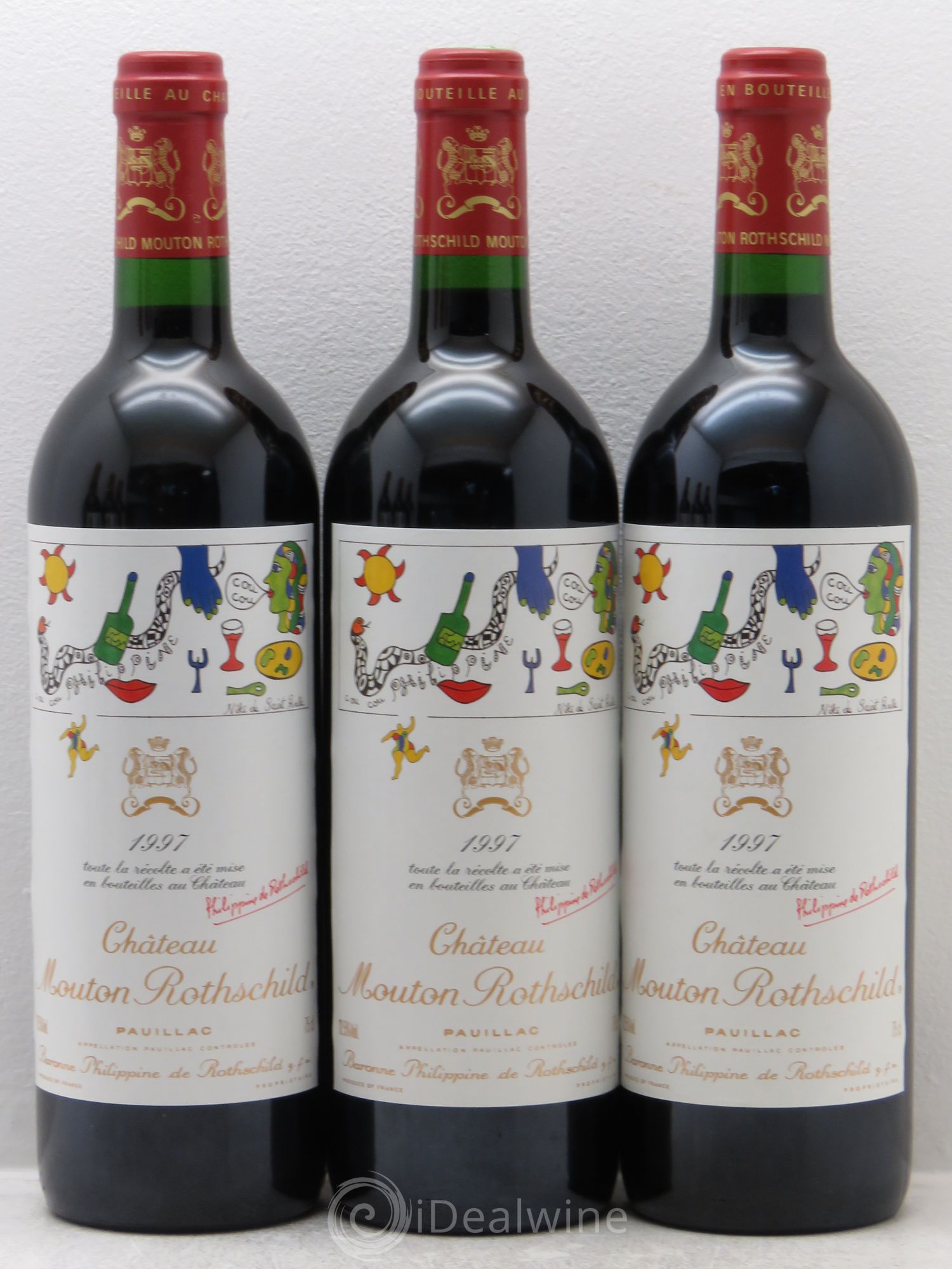 Château Mouton Rothschild 1er Grand Cru Classé 1997 - Lot de 6 bouteilles - 1