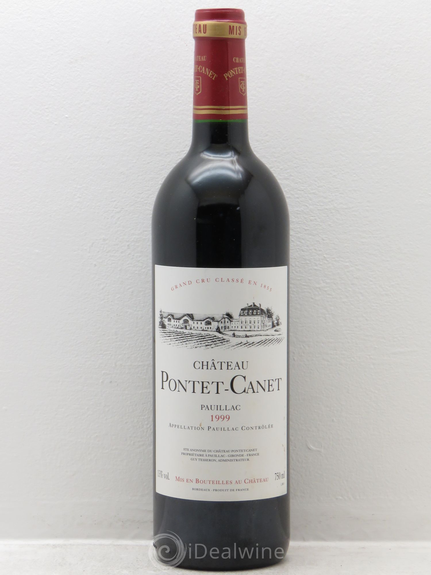 Château Pontet Canet 5ème Grand Cru Classé 1999 - Lot de 12 bouteilles - 0