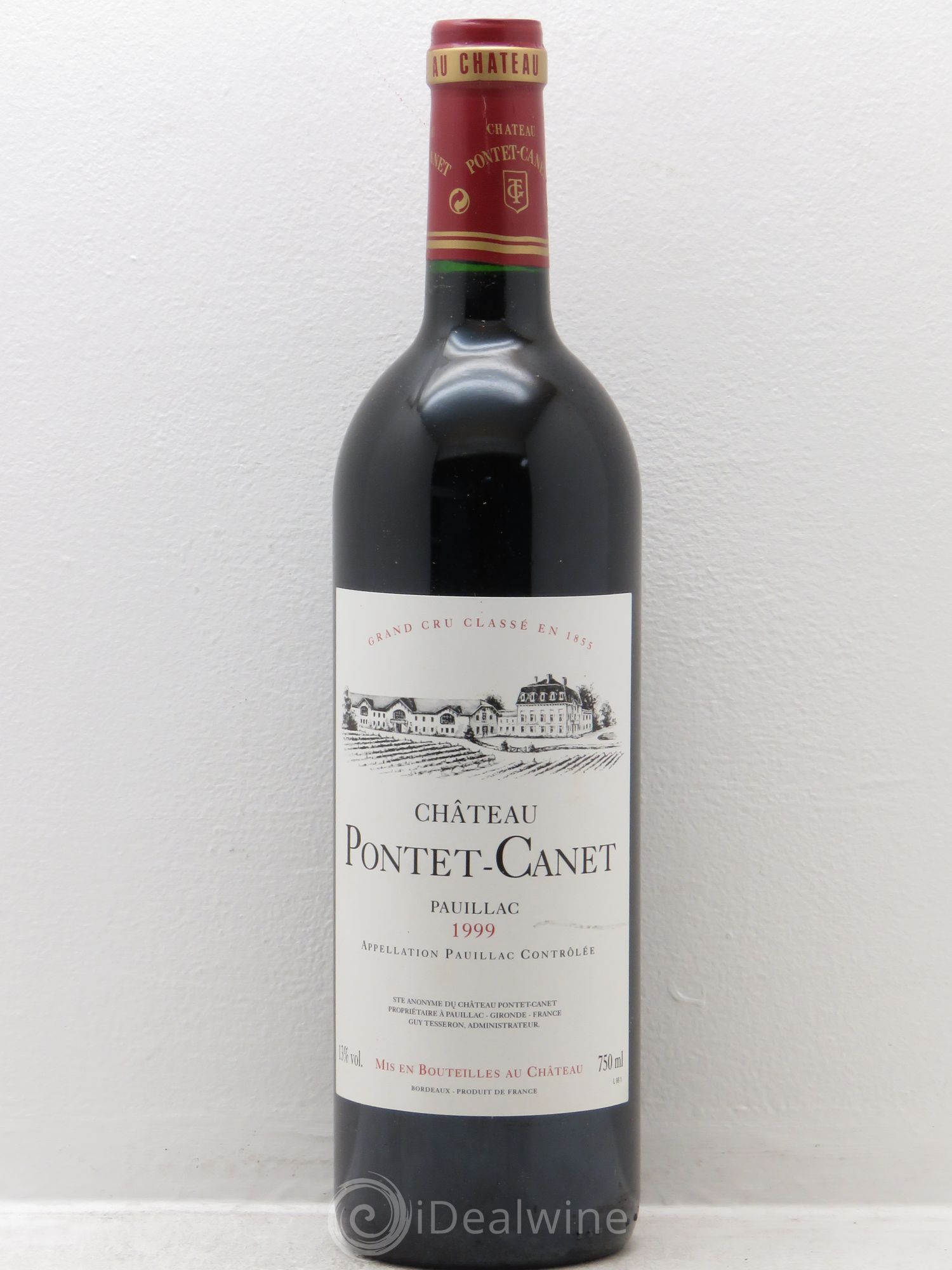 Château Pontet Canet 5ème Grand Cru Classé 1999 - Lot de 12 bouteilles - 0