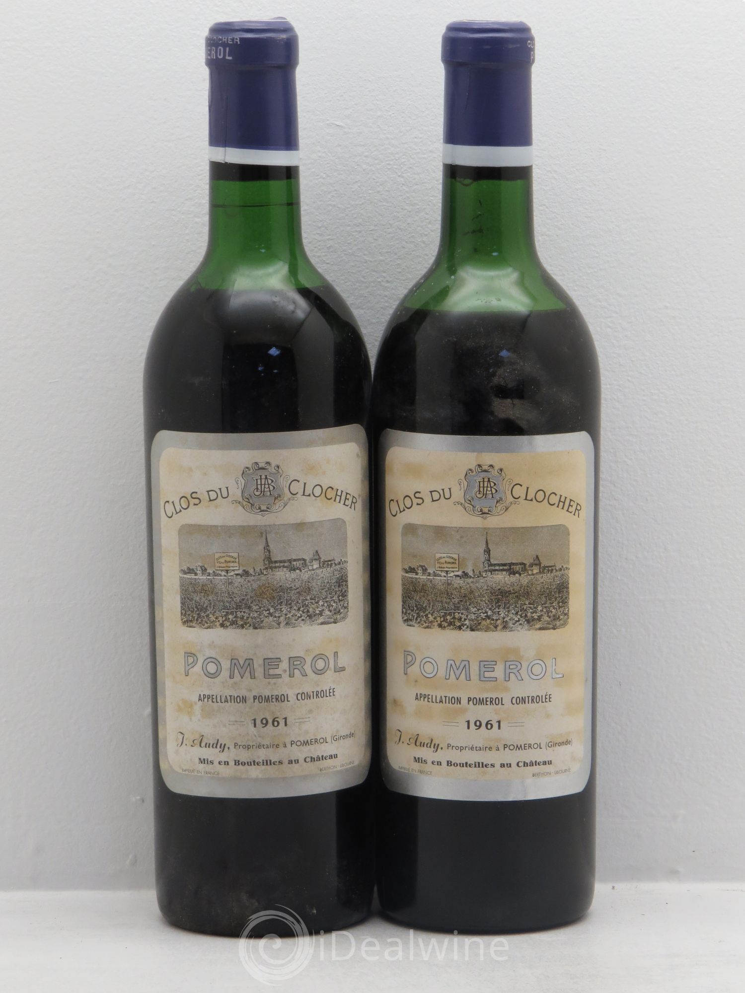 Clos du Clocher 1961 - Lot de 2 bouteilles - 0