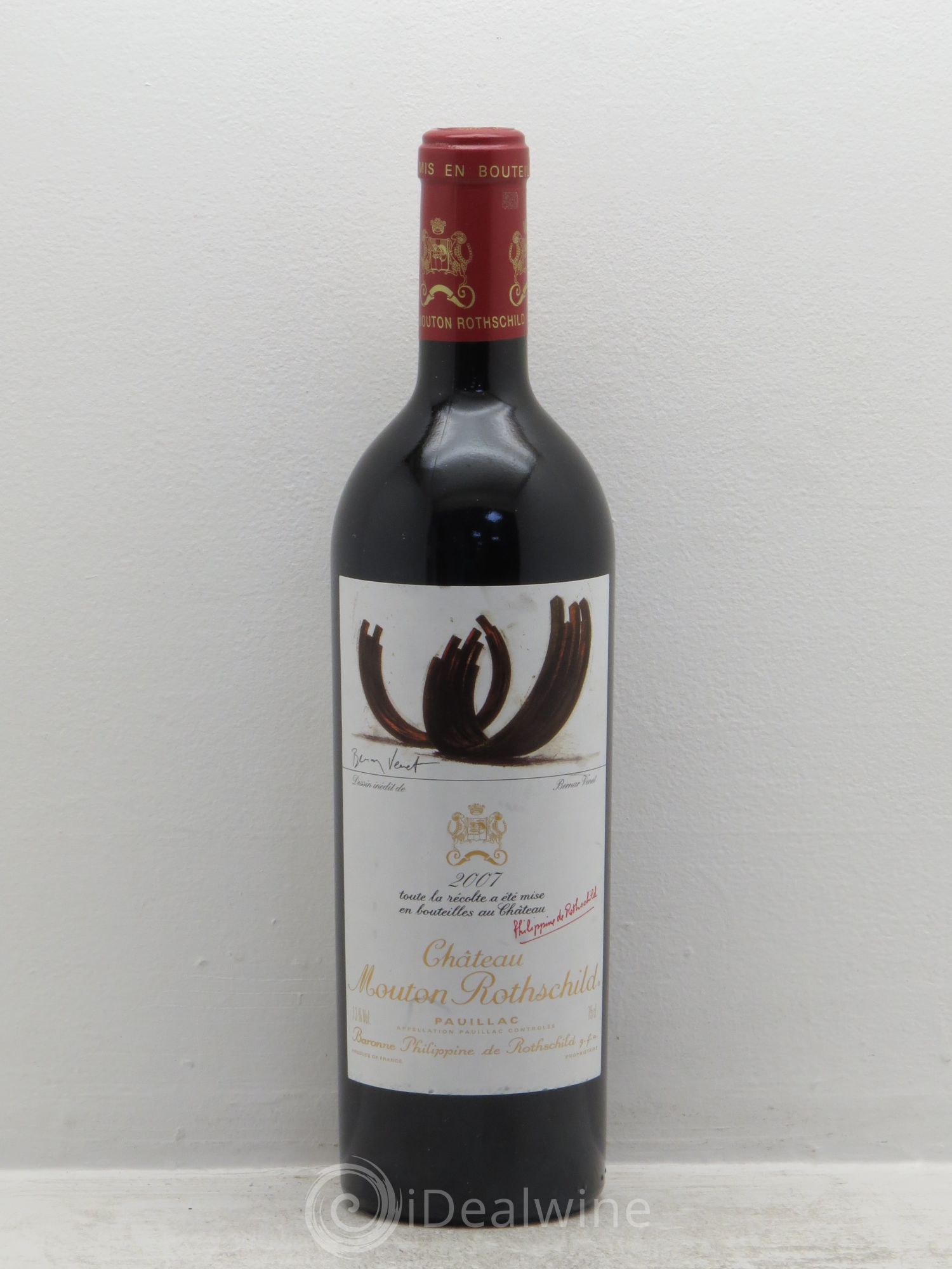 Château Mouton Rothschild 1er Grand Cru Classé 2007 - Lot de 1 bouteille - 0