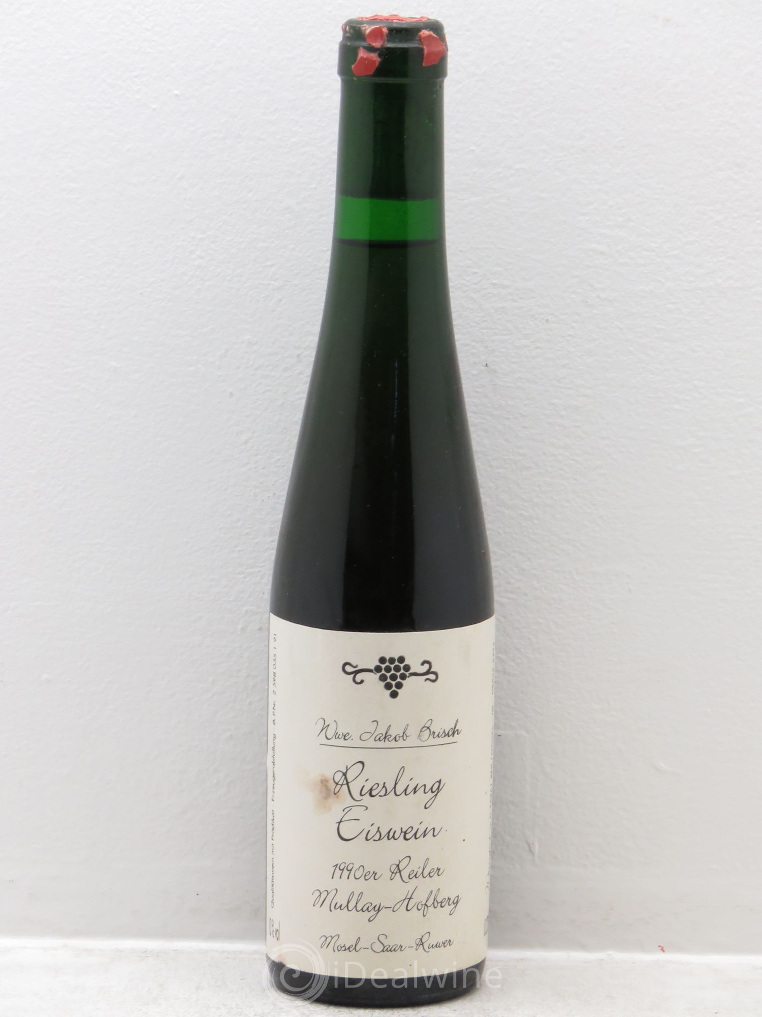 Vins Etrangers Eiswein Moselle Allemande Reiler Mullay Riesling Ochsberg 1990 - Posten von 1 Demi-Flasche - 0