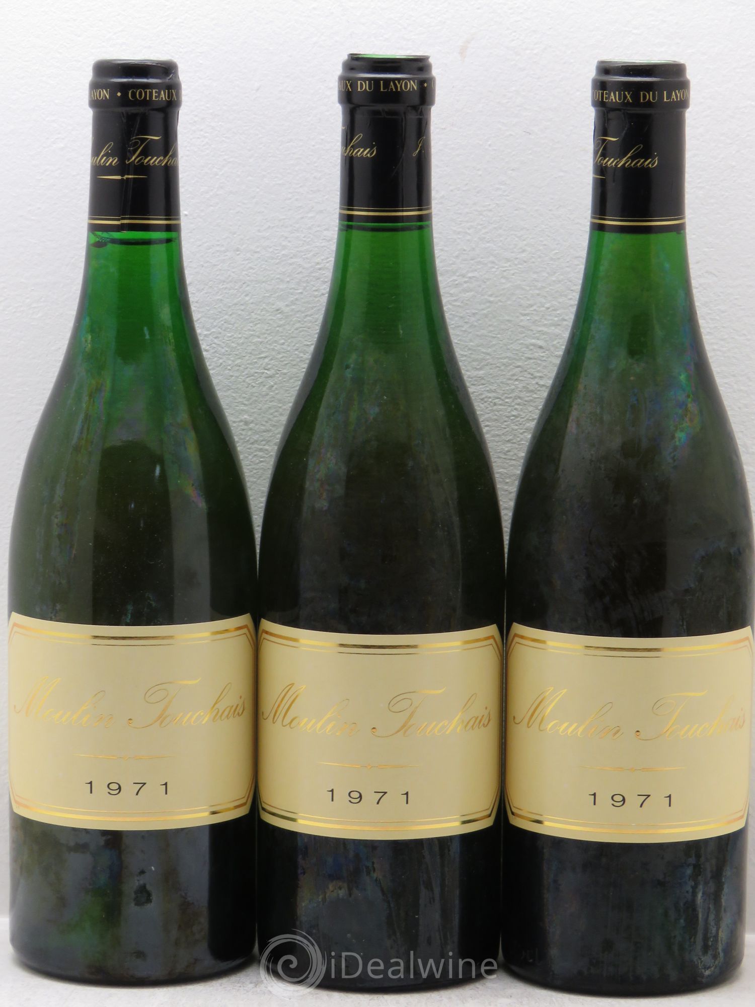 Coteaux du Layon Moulin Touchais 1971 - Lotto di 3 bottiglie - 0
