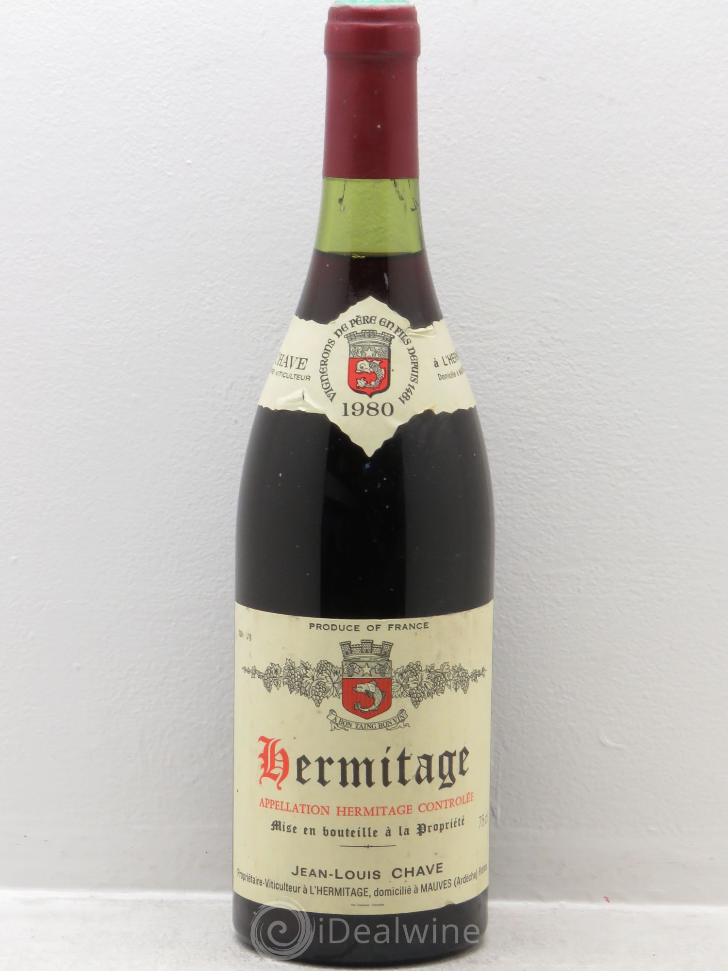 Hermitage Jean-Louis Chave 1980 - Lot de 1 bouteille - 0
