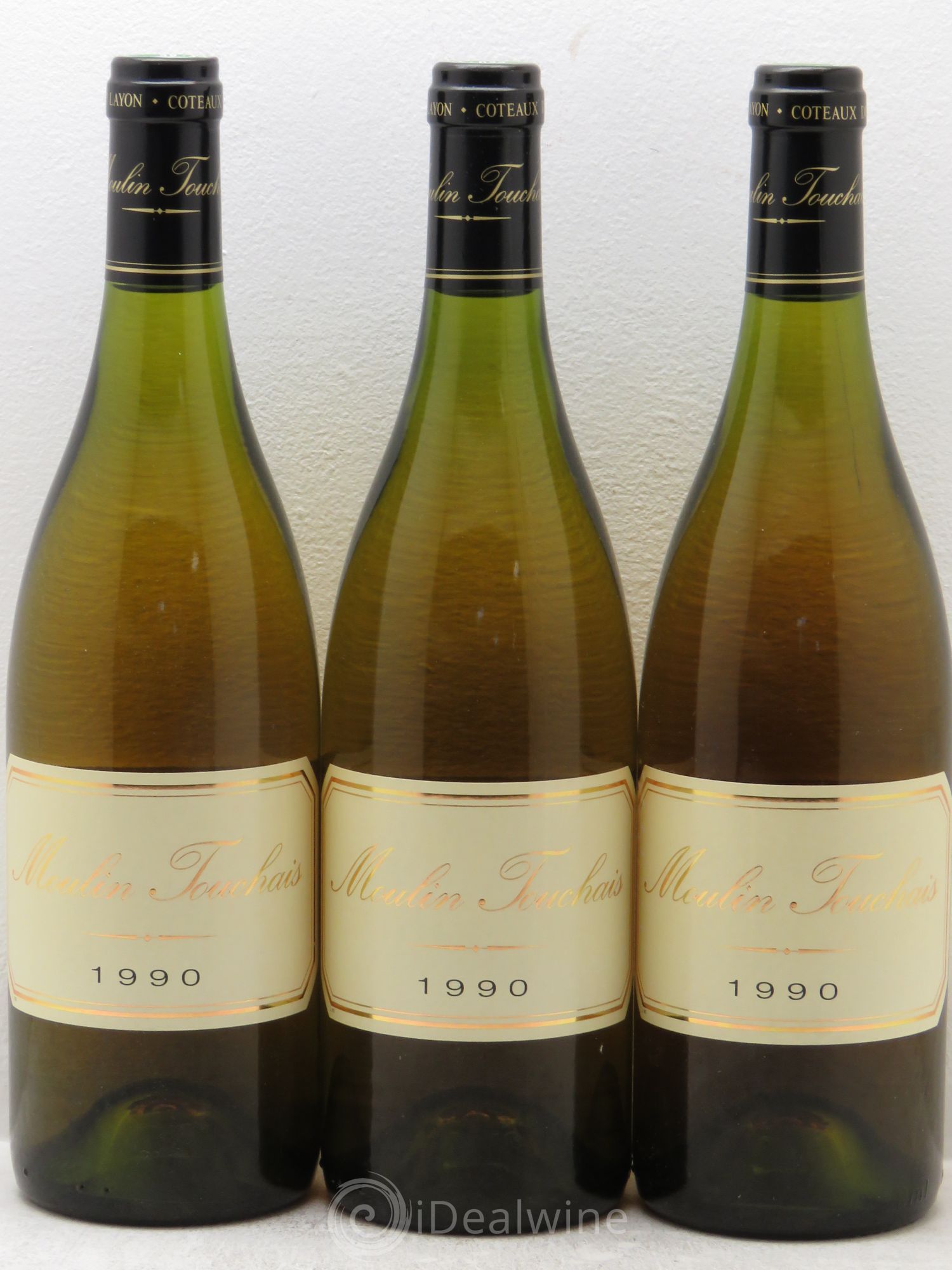 Coteaux du Layon Moulin Touchais 1990 - Lotto di 3 bottiglie - 0