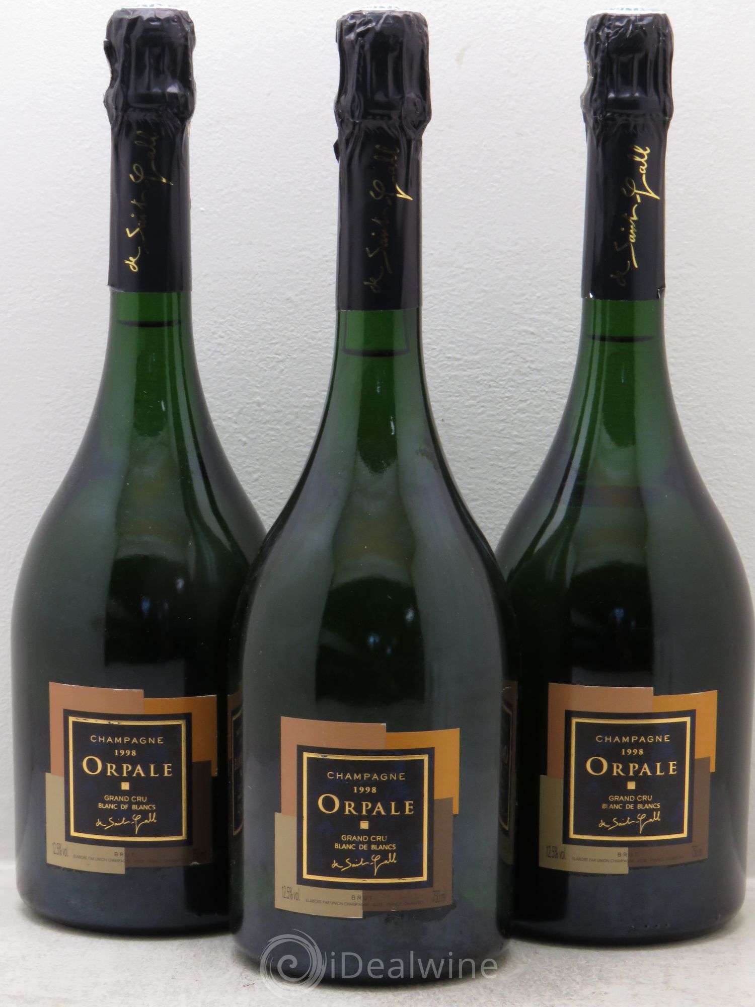 Champagne Saint Gall Cuvée Opale 1998 - Lot de 3 bouteilles - 0