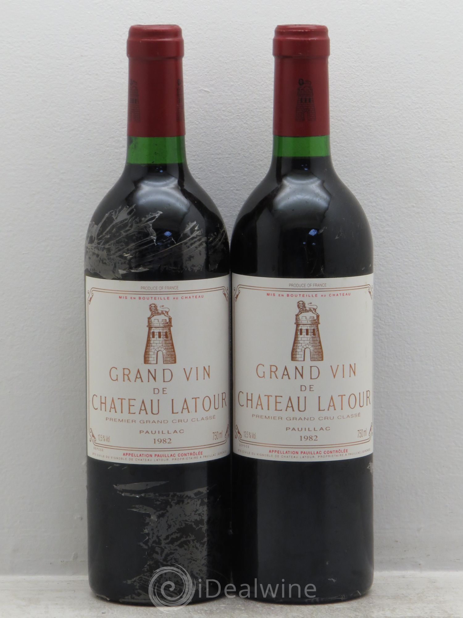 Château Latour 1er Grand Cru Classé 1982 - Lot de 2 bouteilles - 0