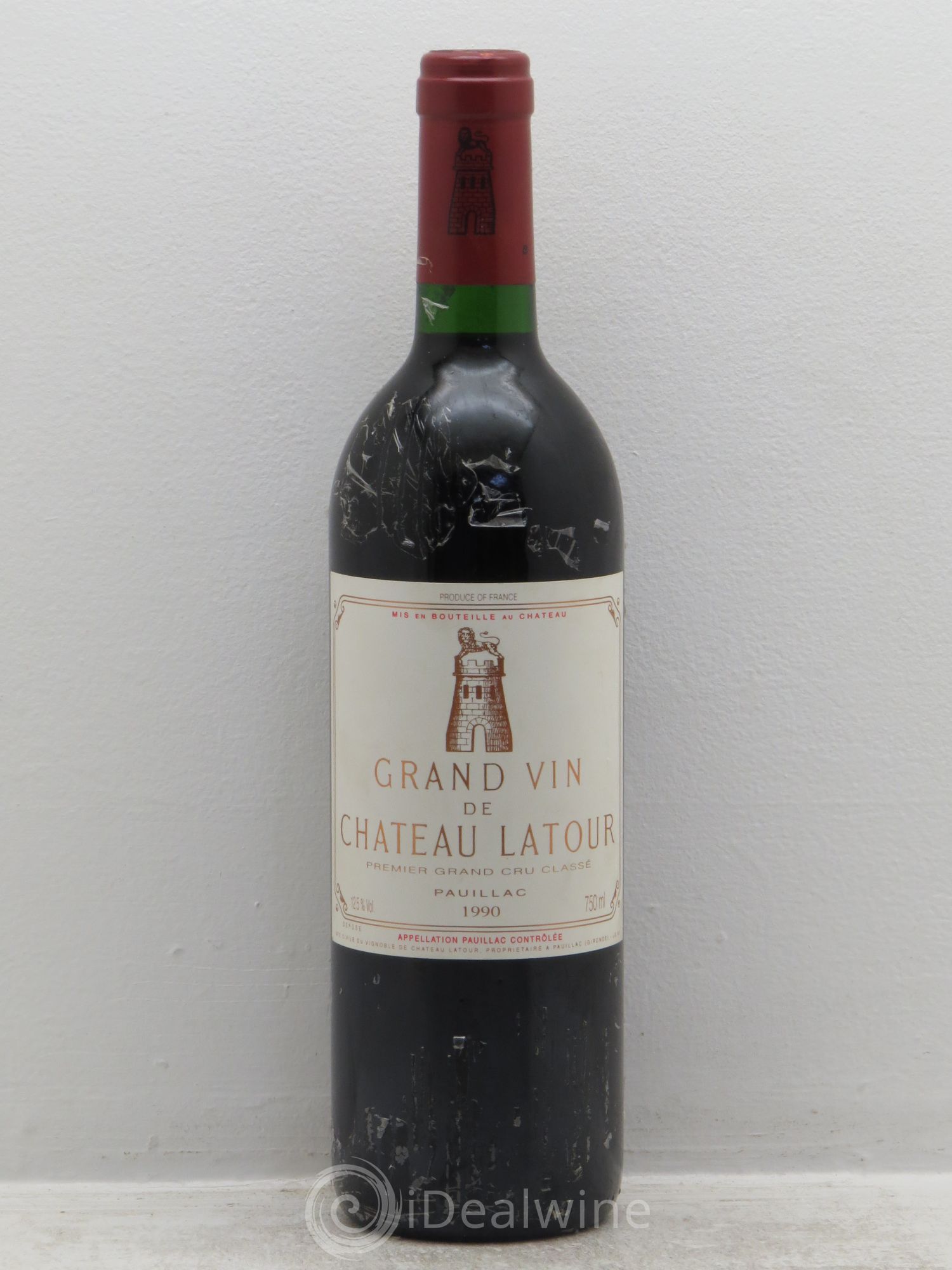 Château Latour 1er Grand Cru Classé 1990 - Lot de 1 bouteille - 0