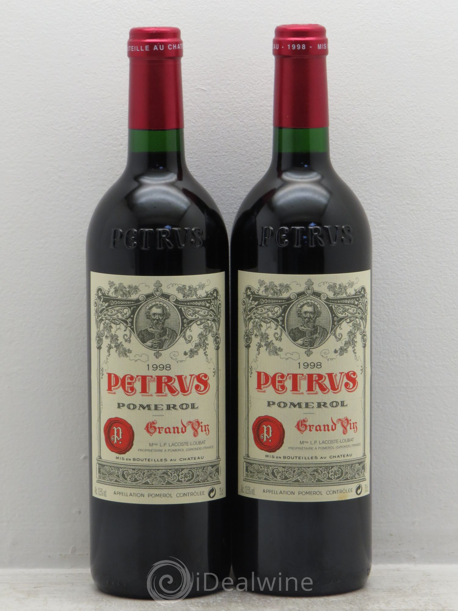 Petrus 1998 - Lot de 2 bouteilles - 0