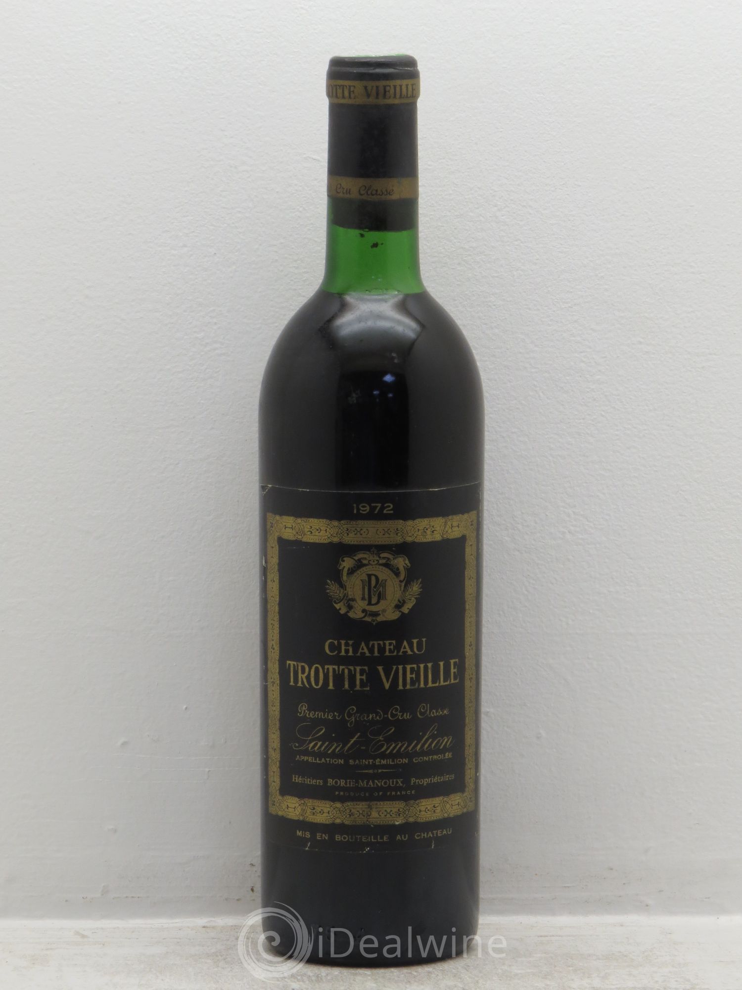 Château Trotte Vieille 1er Grand Cru Classé B 1972 - Lot de 1 bouteille - 0