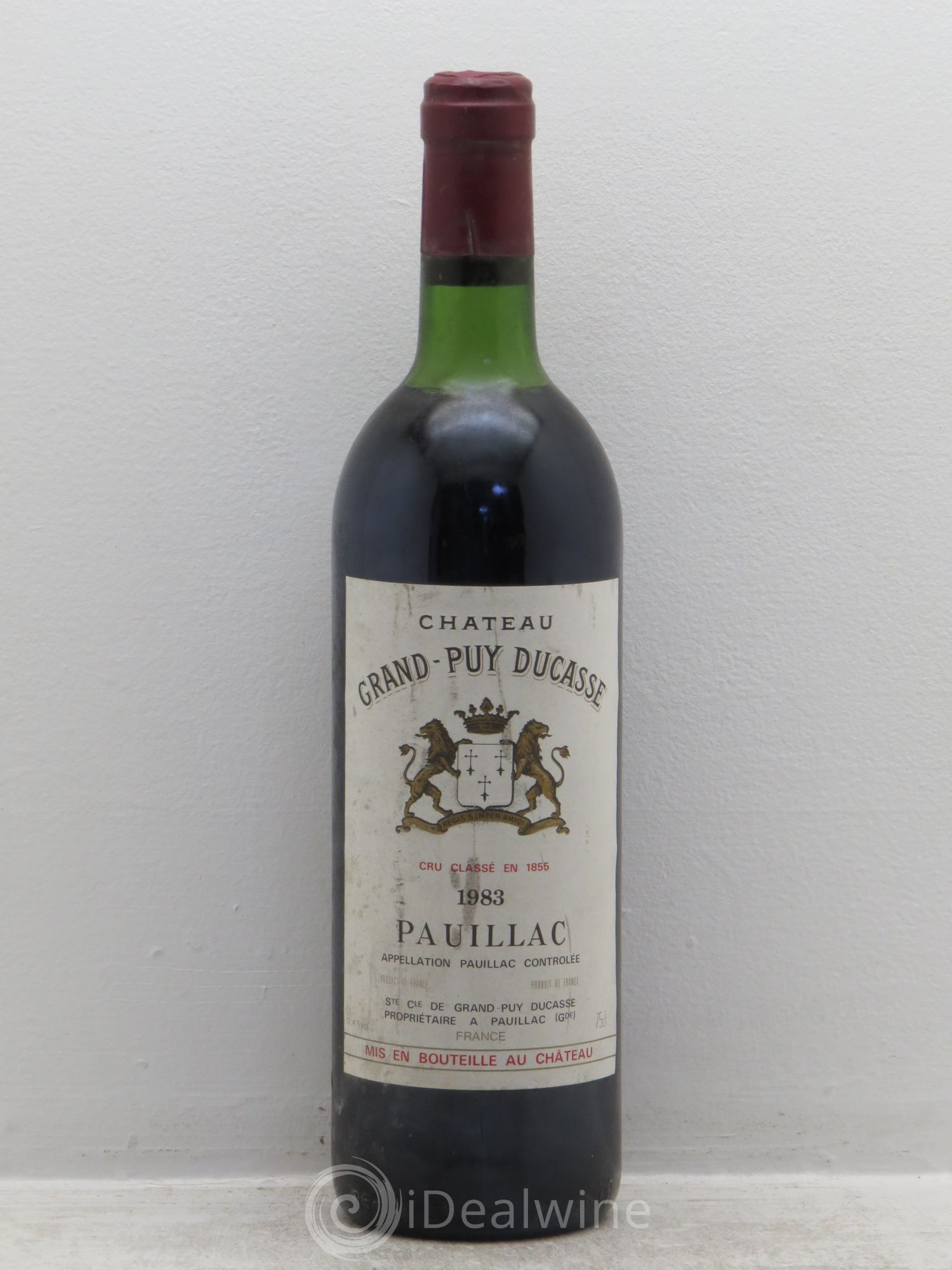 Château Grand Puy Ducasse 5ème Grand Cru Classé 1983 - Lot de 1 bouteille - 0