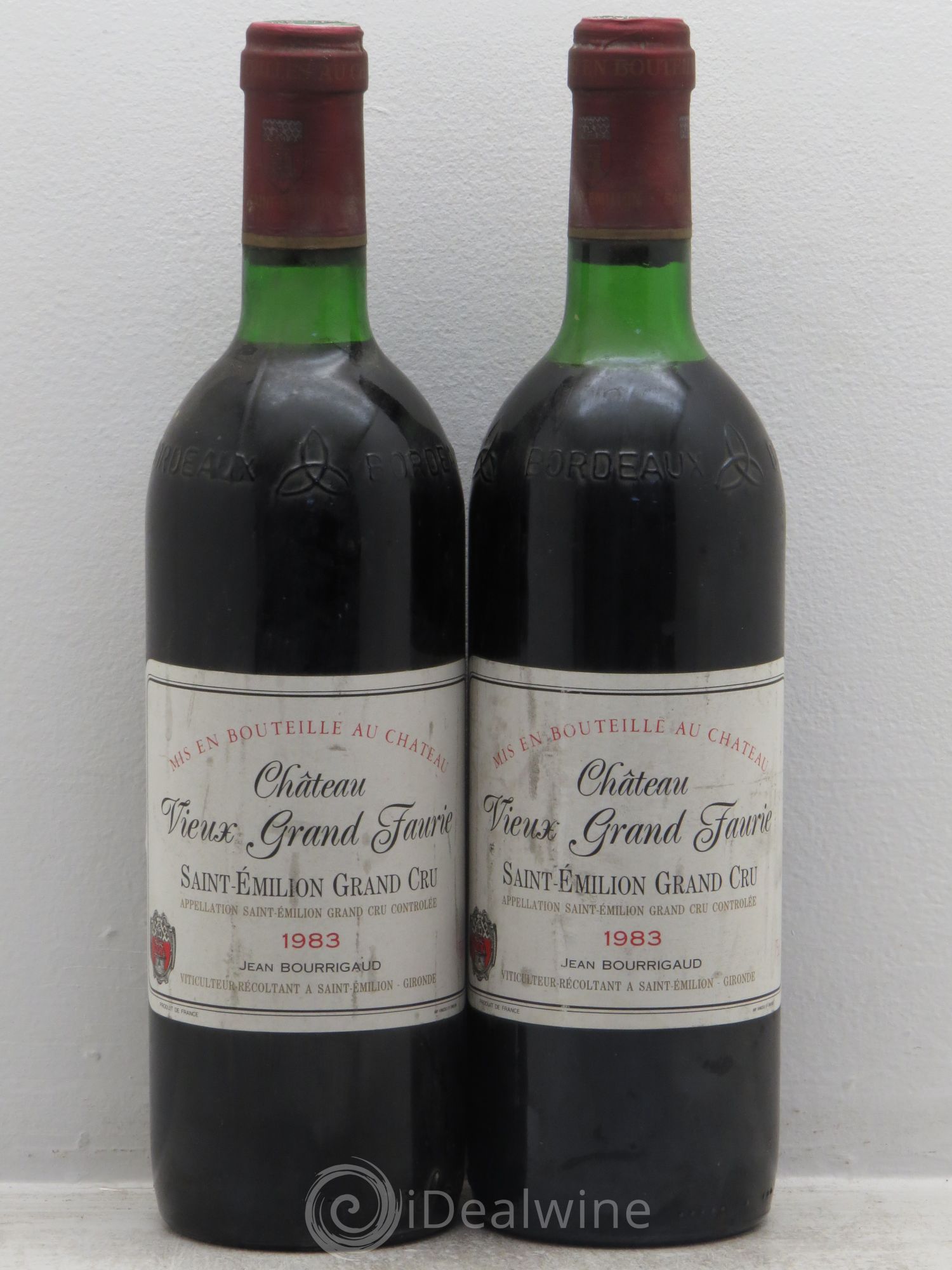 Saint-Émilion vieux grand faurie 1983 - Posten von 2 Flaschen - 0