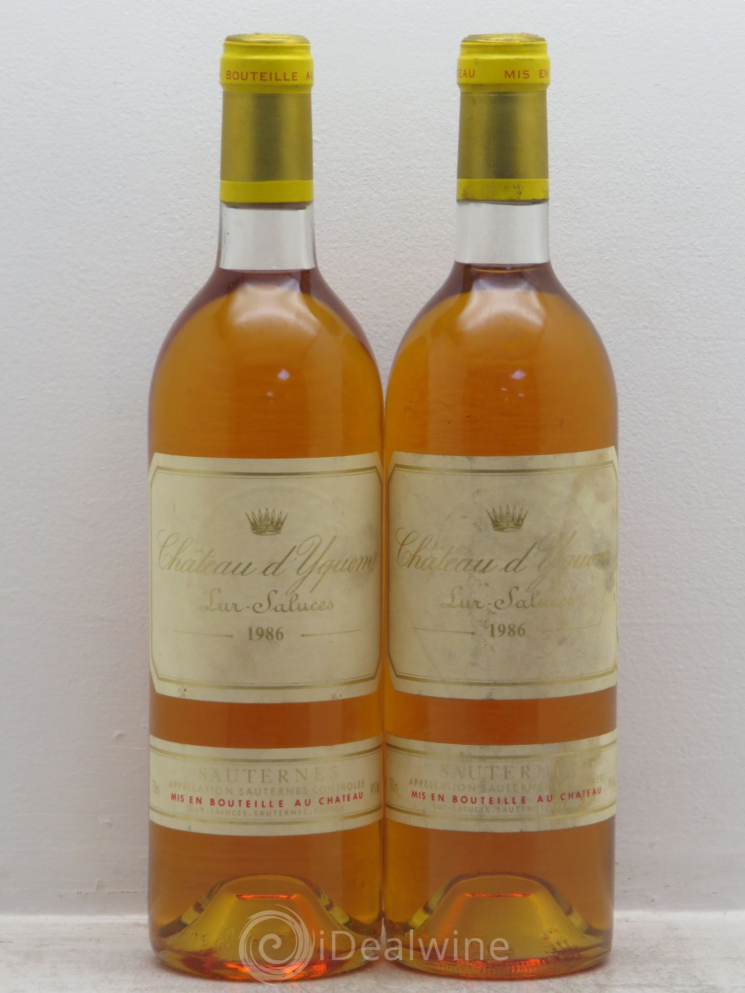 Château d' Yquem 1er Cru Classé Supérieur 1986 - Lotto di 2 bottiglie - 0