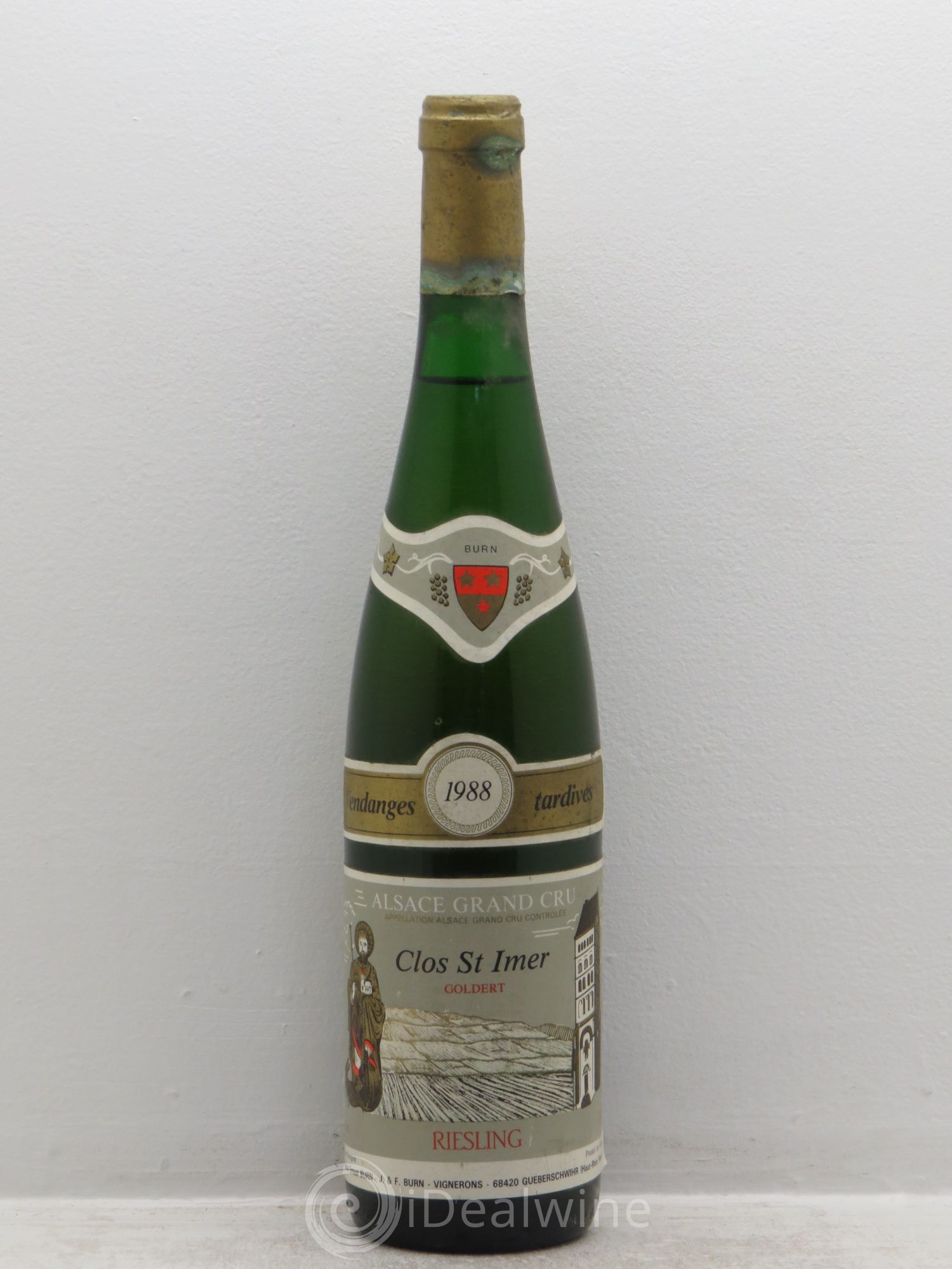 Riesling Vendanges Tardives Clos saint imer Goldert e.burn 1988 - Posten von 1 Flasche - 0