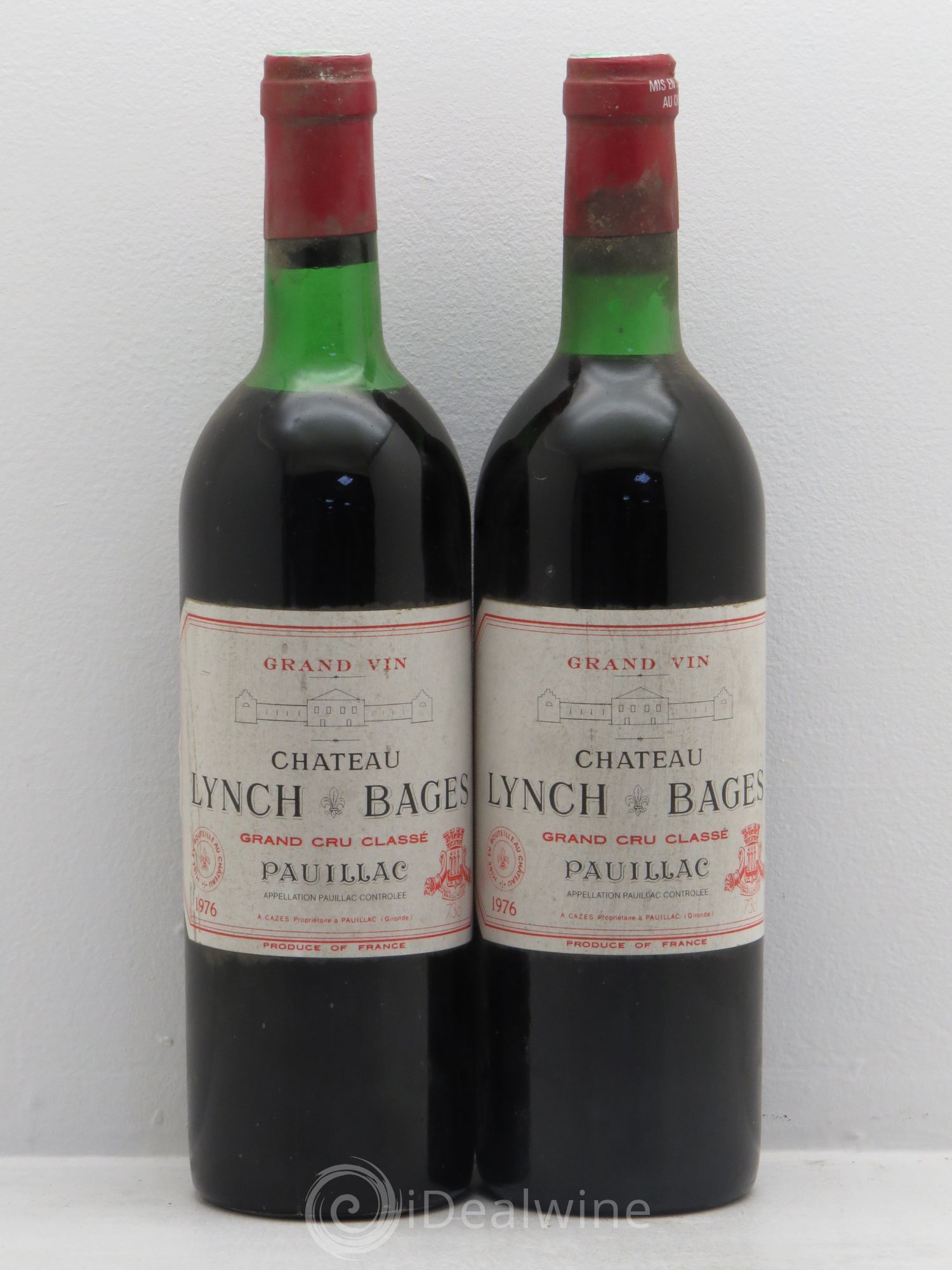 Château Lynch Bages 5ème Grand Cru Classé 1976 - Lot de 2 bouteilles - 0