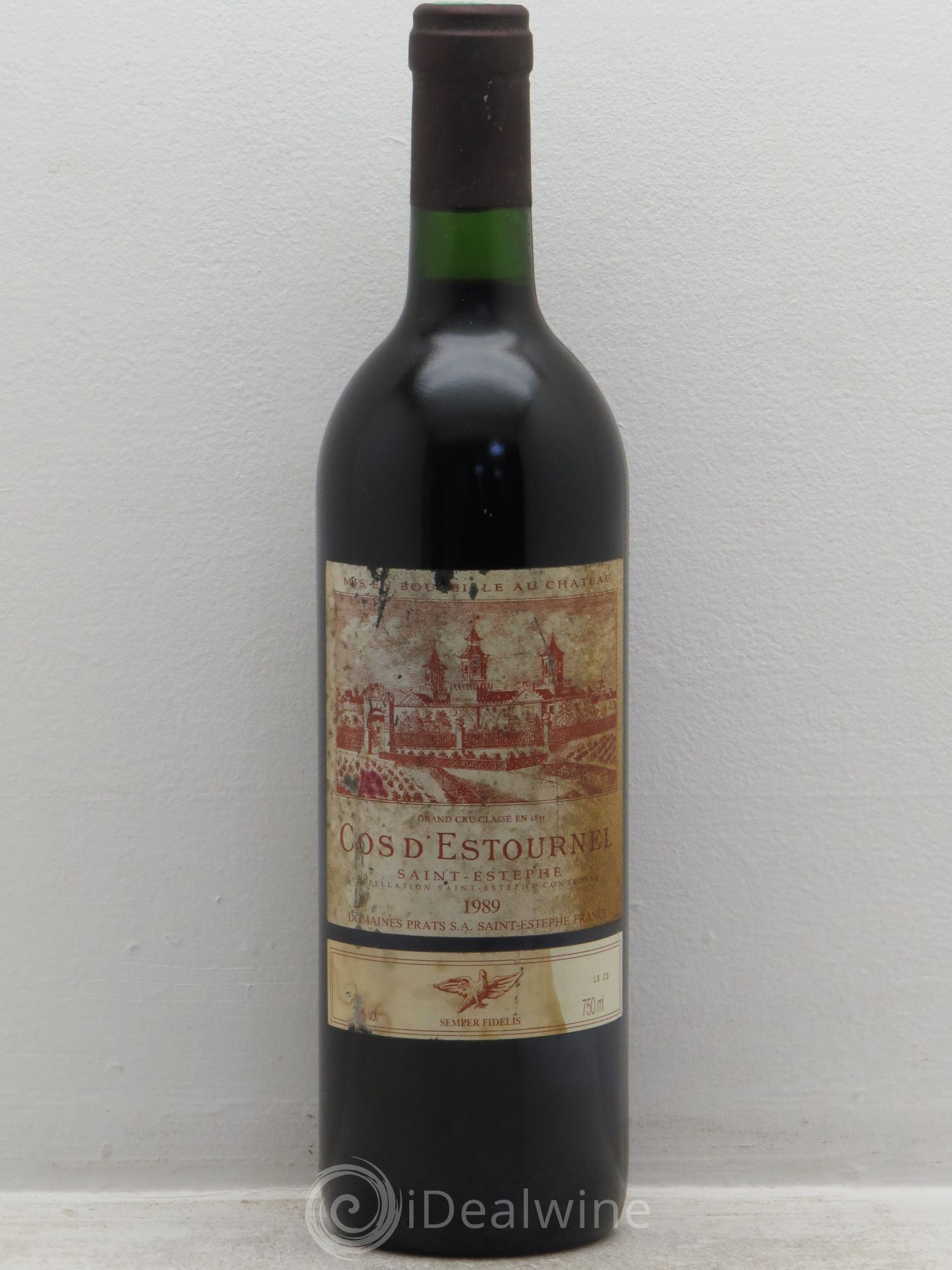 Cos d'Estournel 2ème Grand Cru Classé 1989 - Lot de 1 bouteille - 0