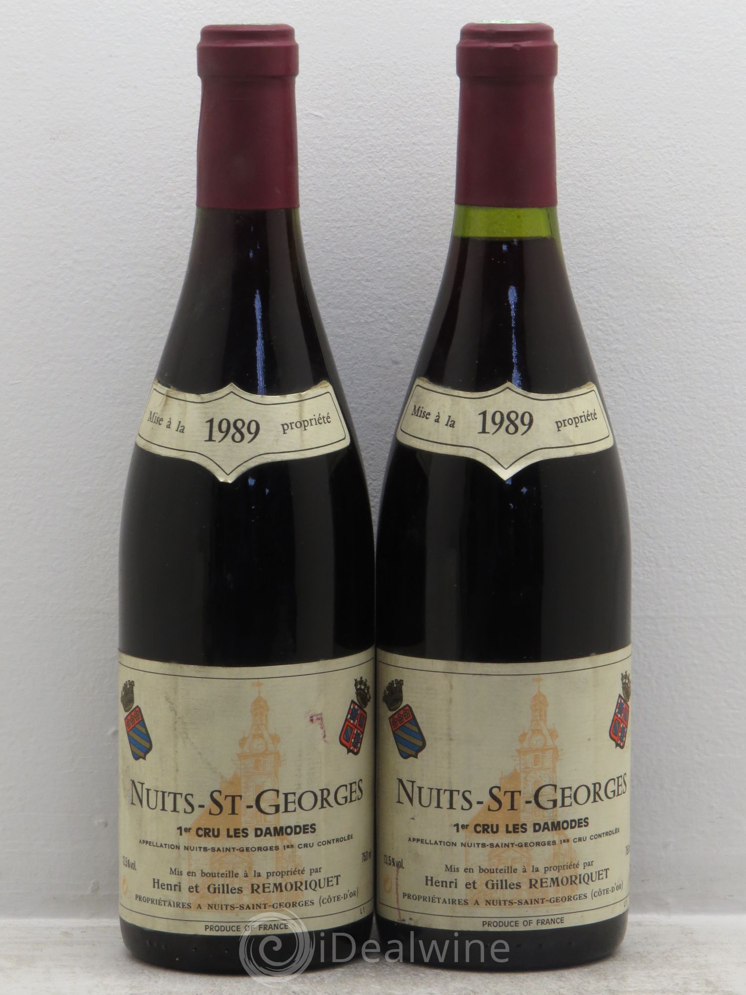 Nuits-Saint-Georges 1er Cru Les Damodes Gilles Remoriquet 1989 - Lot de 2 bouteilles - 0