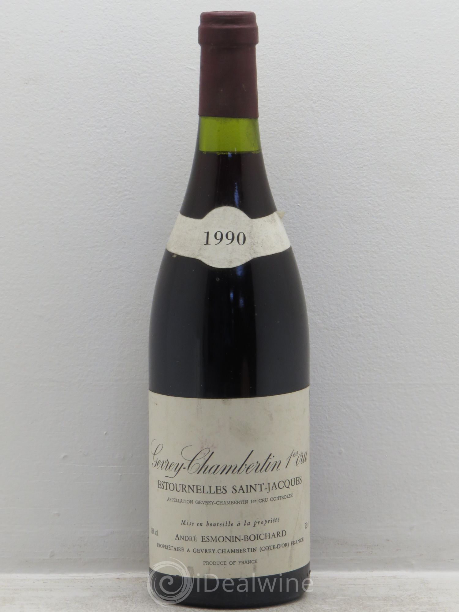 Gevrey-Chambertin 1er Cru Estournelles saint jacques André Esmonin Boichard 1990 - Posten von 6 Flaschen - 0