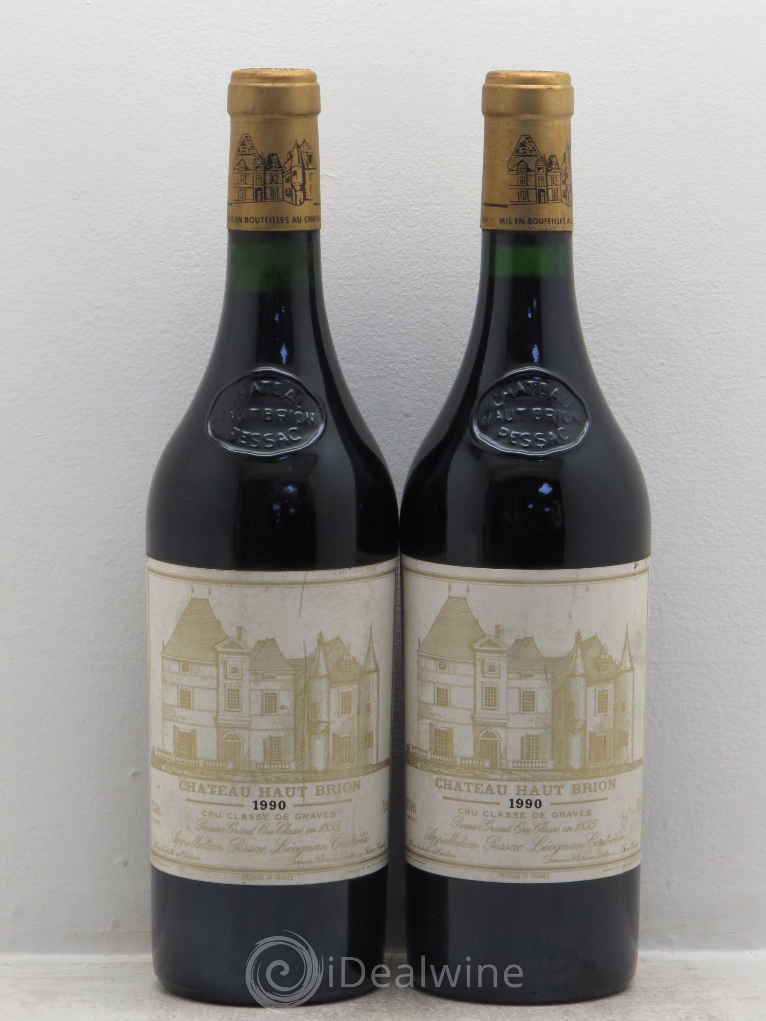 Château Haut Brion 1er Grand Cru Classé 1990 - Lot de 2 bouteilles - 0