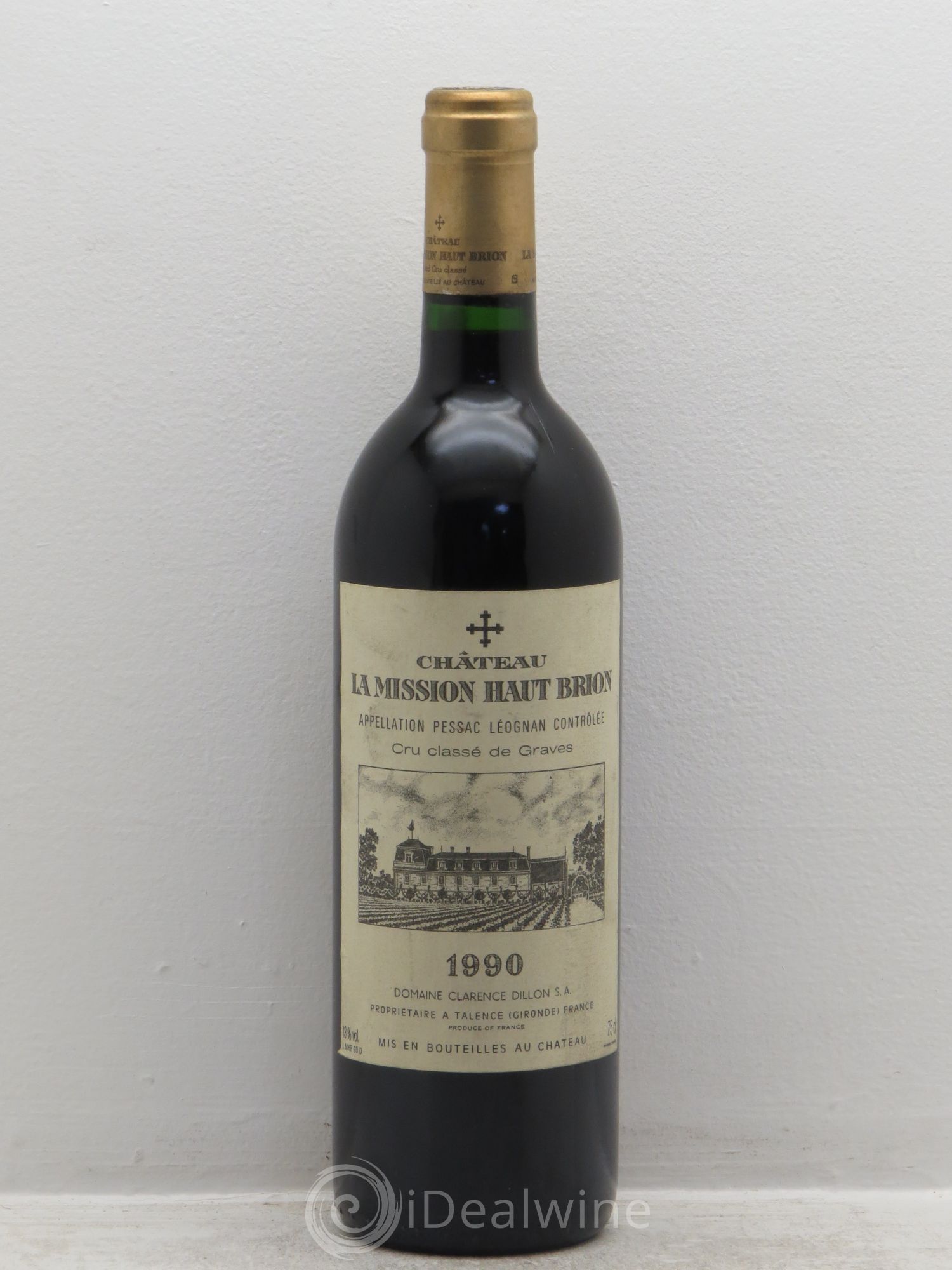 Château la Mission Haut-Brion Cru Classé de Graves 1990 - Lot de 1 bouteille - 0