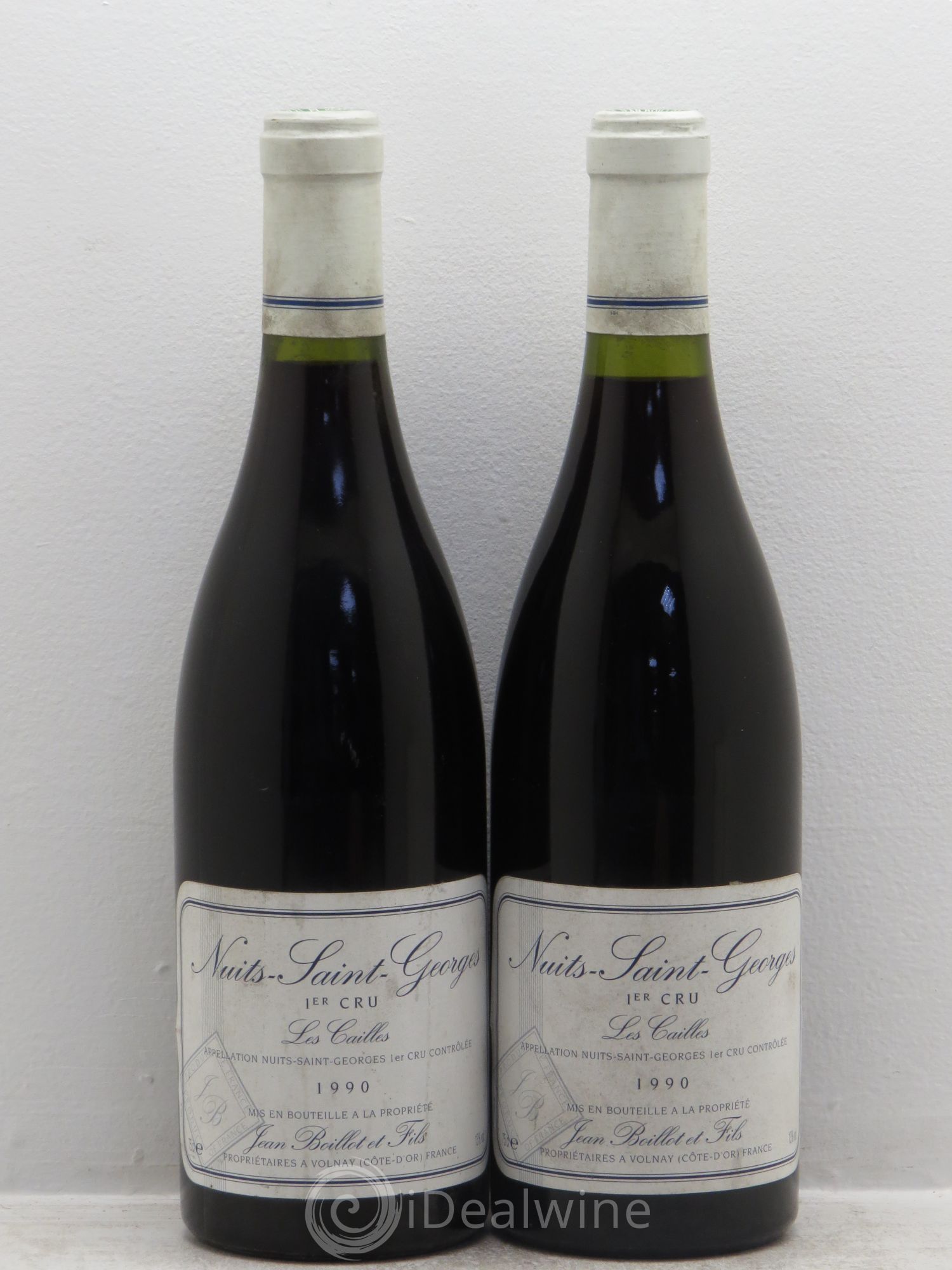 Nuits-Saint-Georges 1er Cru Boillot 1990 - Lot de 2 bouteilles - 0