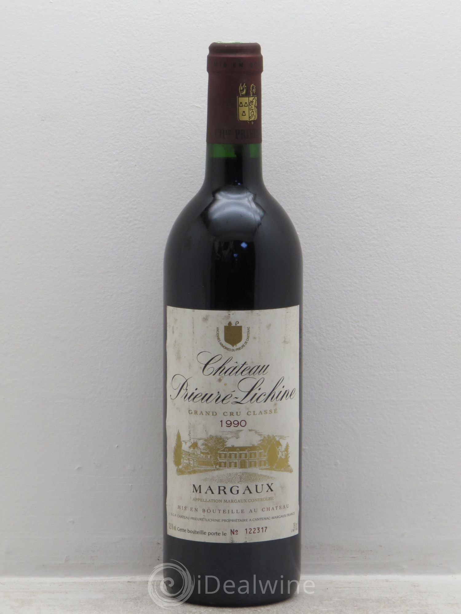 Château Prieuré Lichine 4ème Grand Cru Classé 1990 - Lot de 1 bouteille - 0