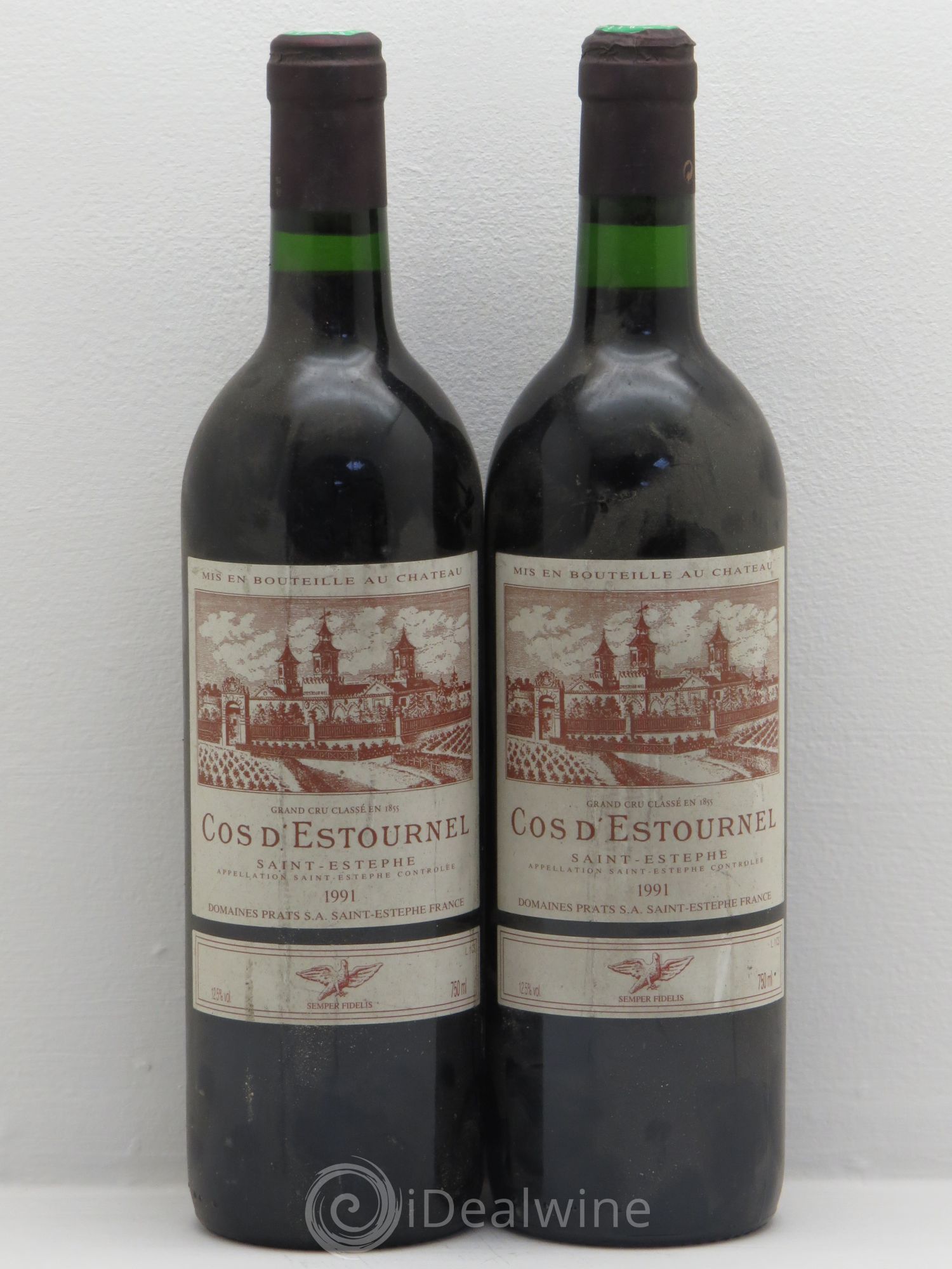 Cos d'Estournel 2ème Grand Cru Classé 1991 - Lot de 2 bouteilles - 0