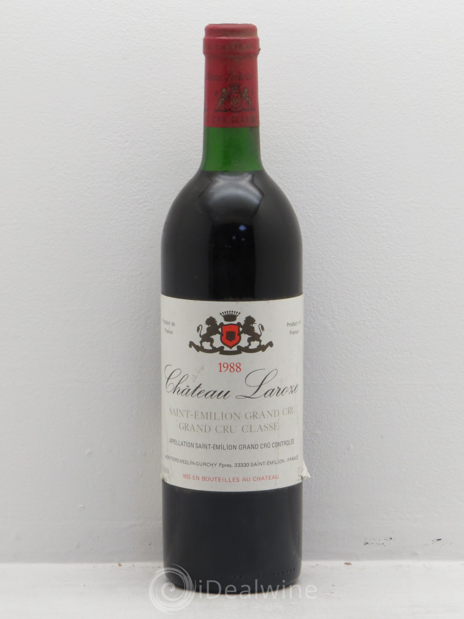 Château Laroze Grand Cru Classé 1988 - Lot de 1 bouteille - 0