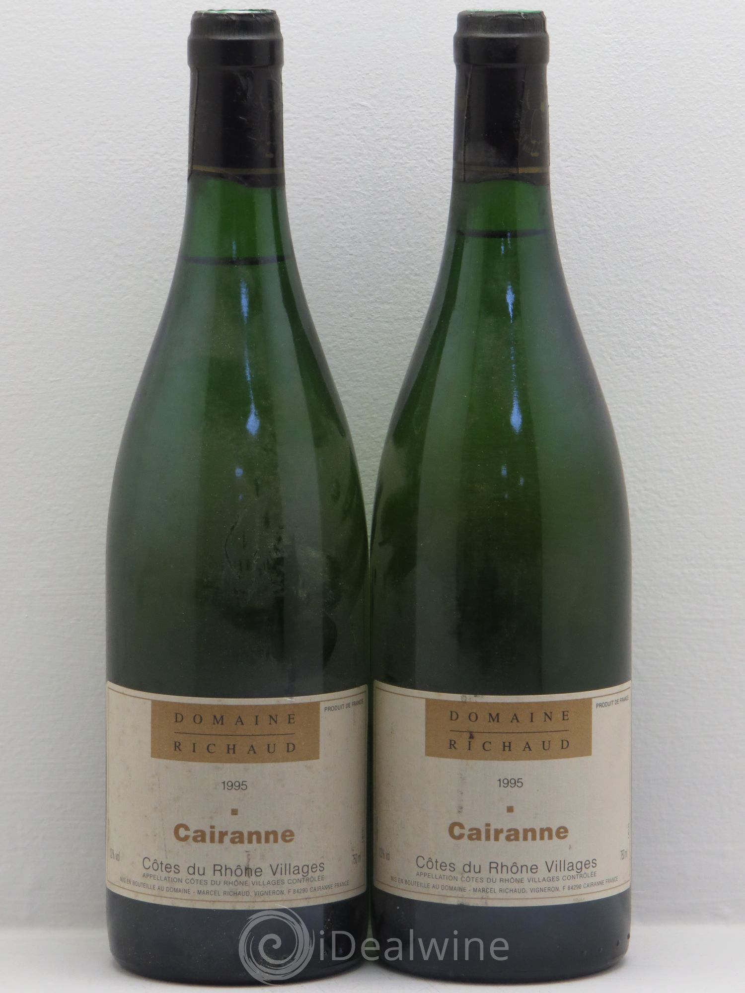 Cairanne Marcel Richaud 1995 - Lot de 2 bouteilles - 0