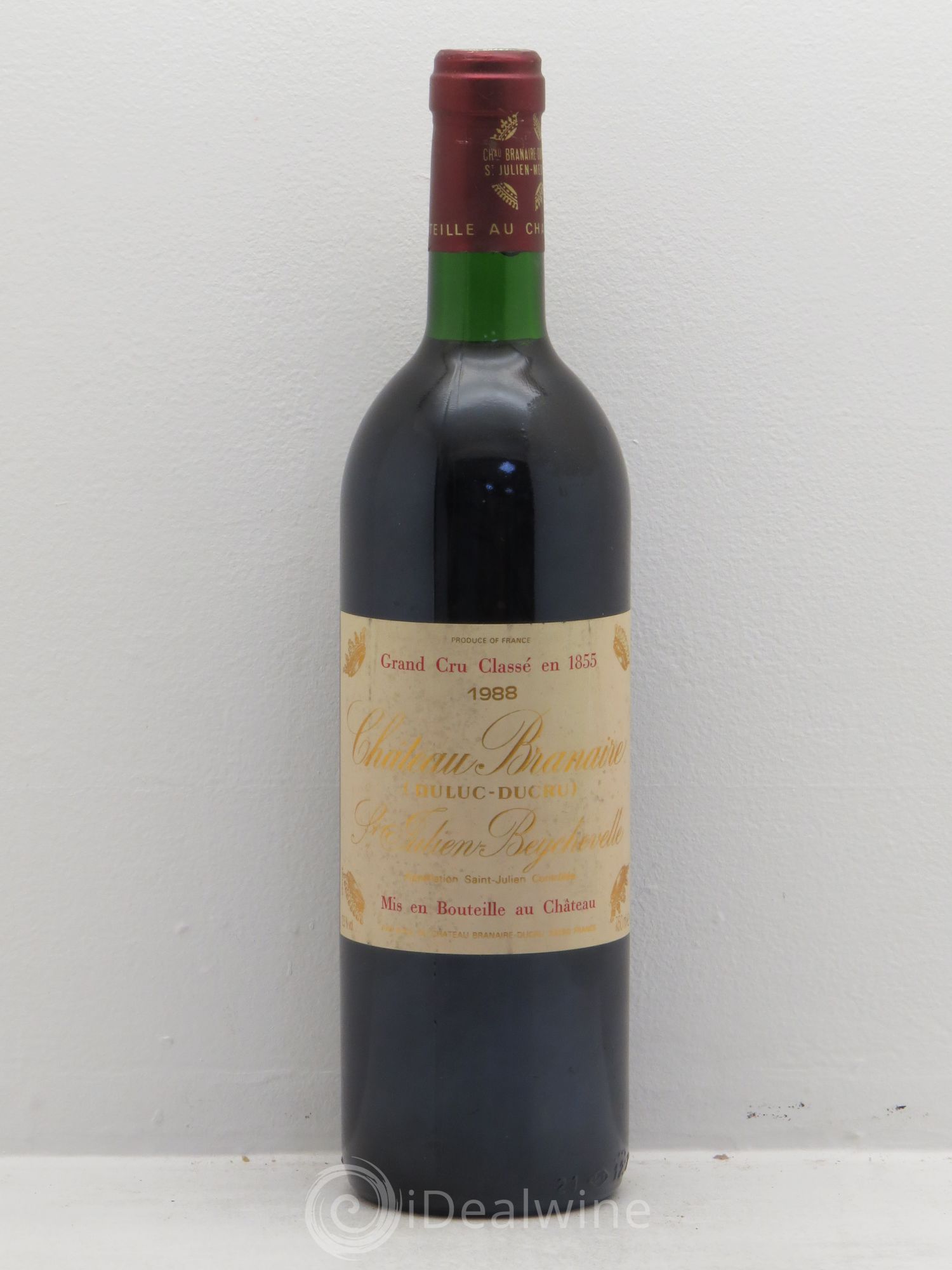 Château Branaire Ducru 4ème Grand Cru Classé 1988 - Lot de 1 bouteille - 0