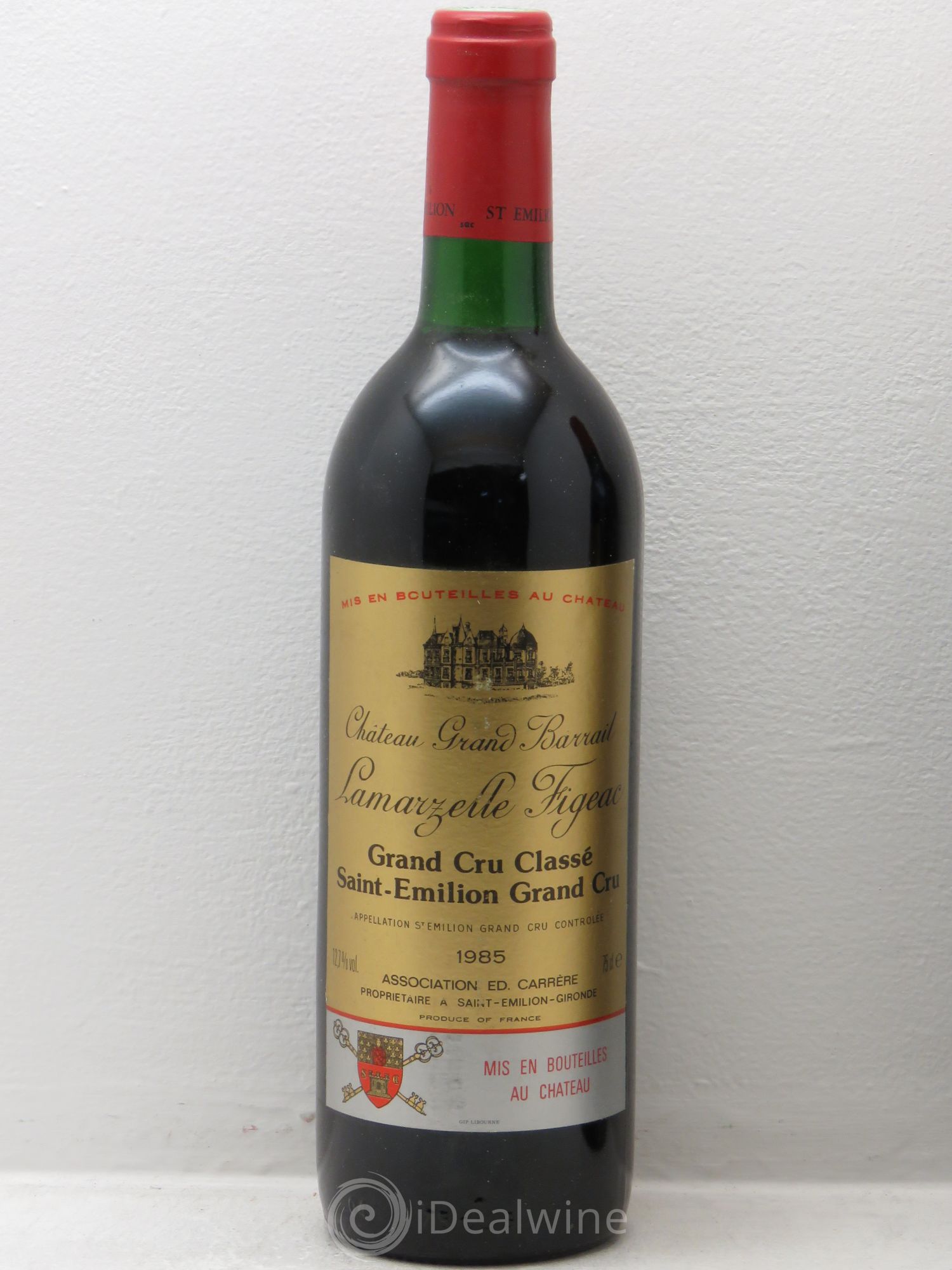 Château Grand Barrail Lamarzelle Figeac Grand Cru Classé 1985 - Lot de 12 bouteilles - 0